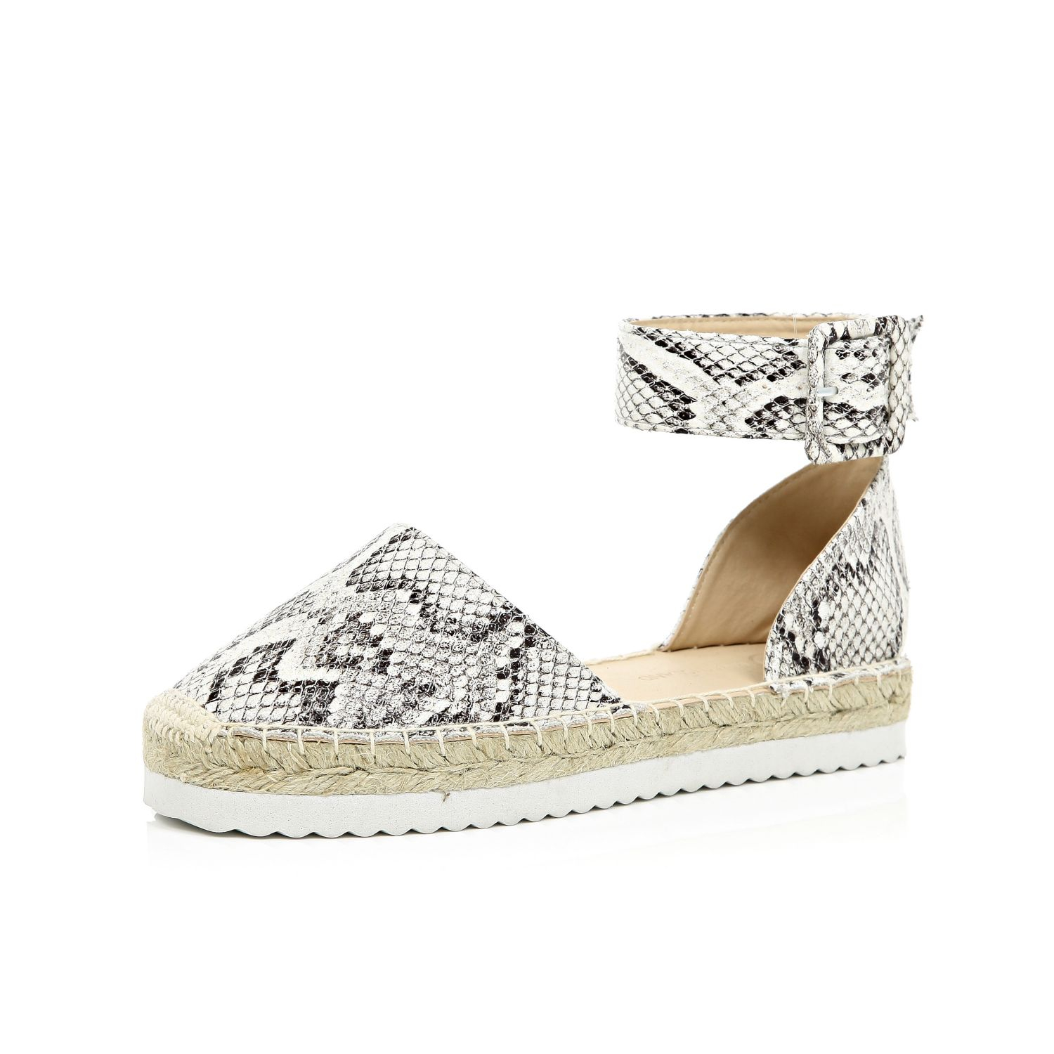snake print espadrilles