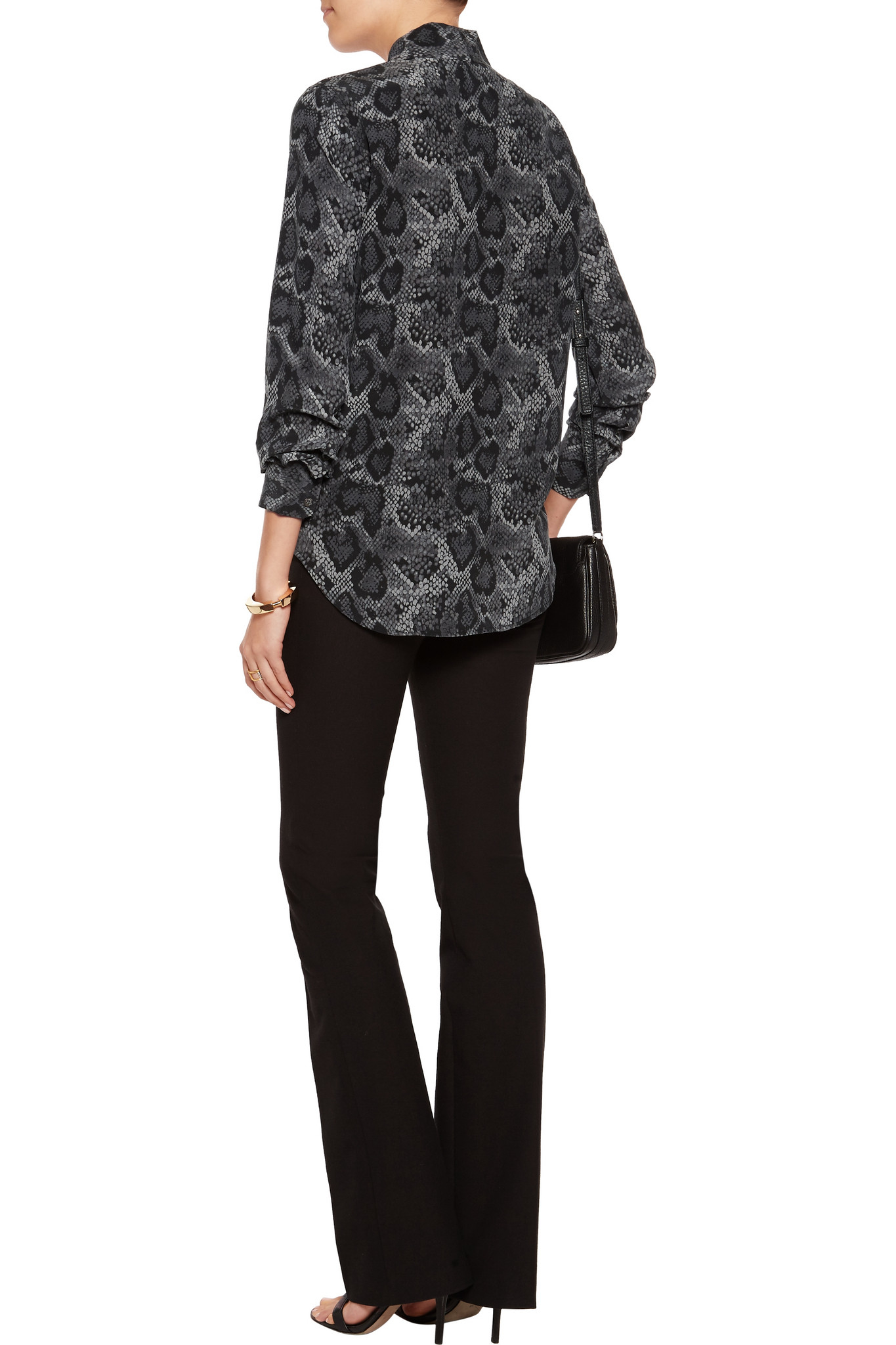 equipment penelope snake print washed silk blouse in animal snake print lyst equipment penelope snake print washed silk blouse in animal snake print lyst