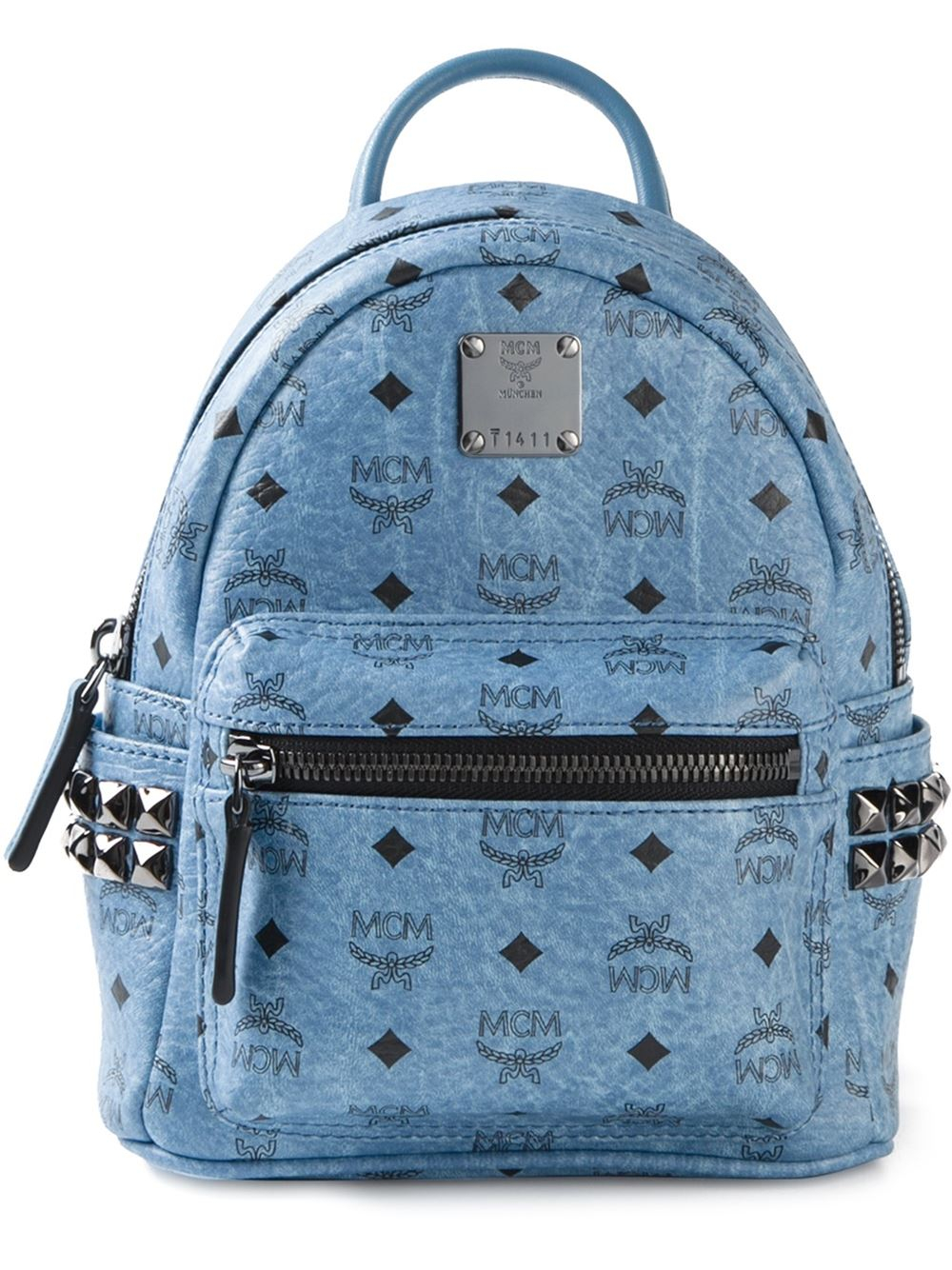 MCM Mini 'Bebe Boo' Backpack in Blue - Lyst