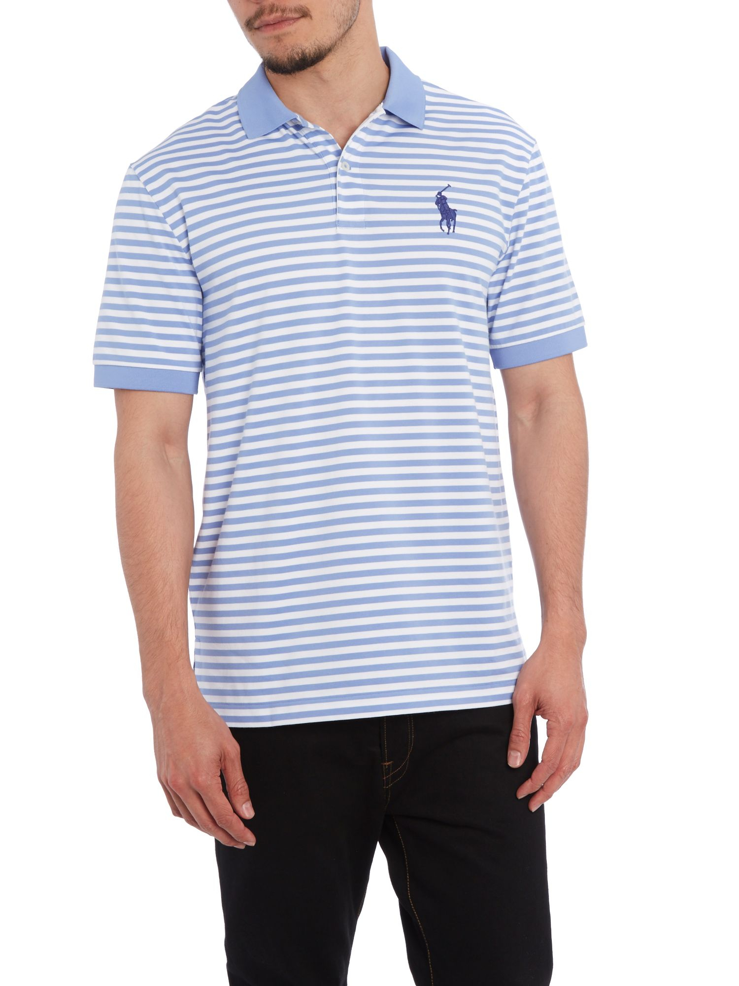 Ralph lauren golf Classic Striped Pro Fit Polo Shirt in Blue for Men | Lyst