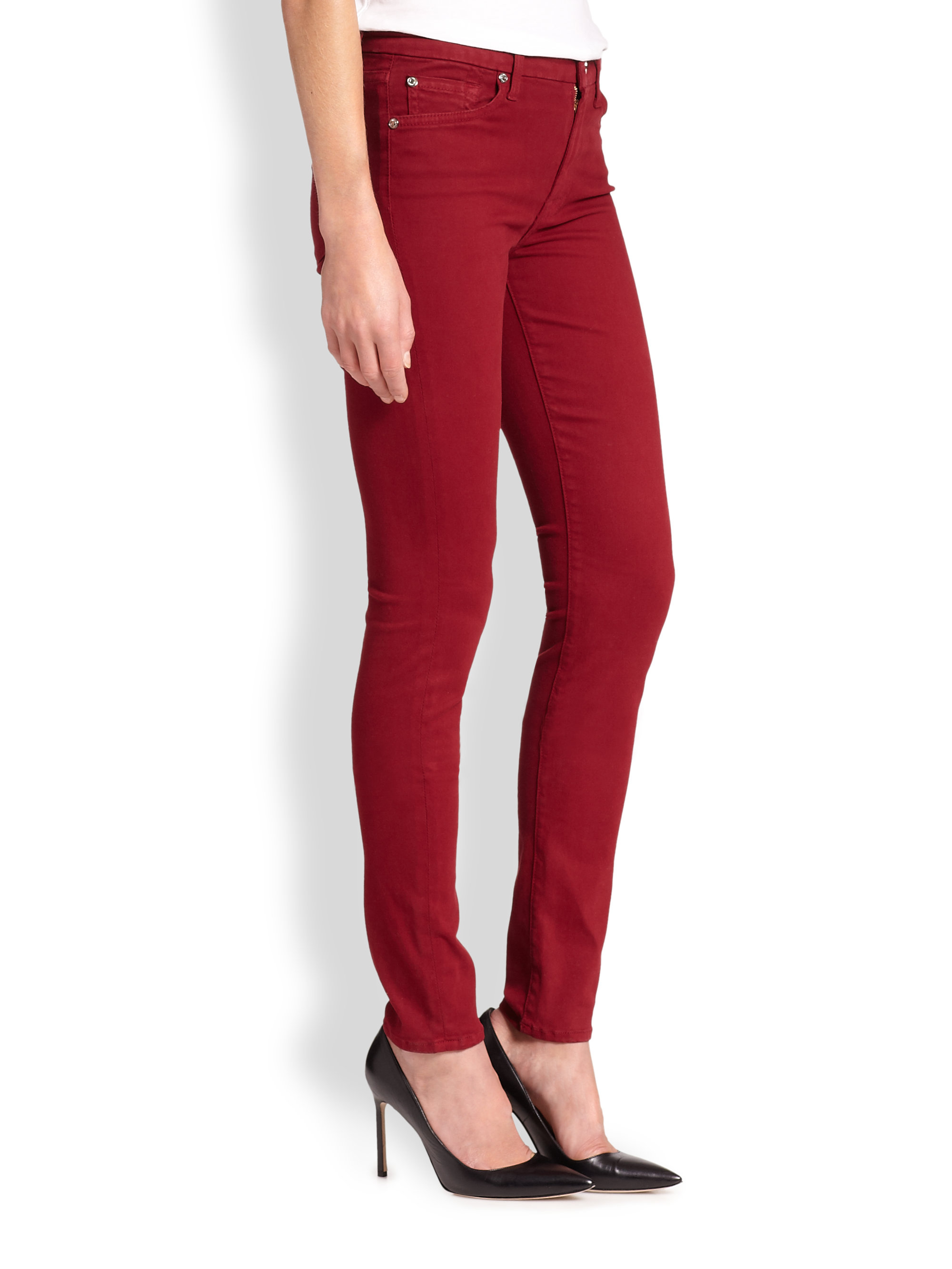 7 for all mankind red jeans