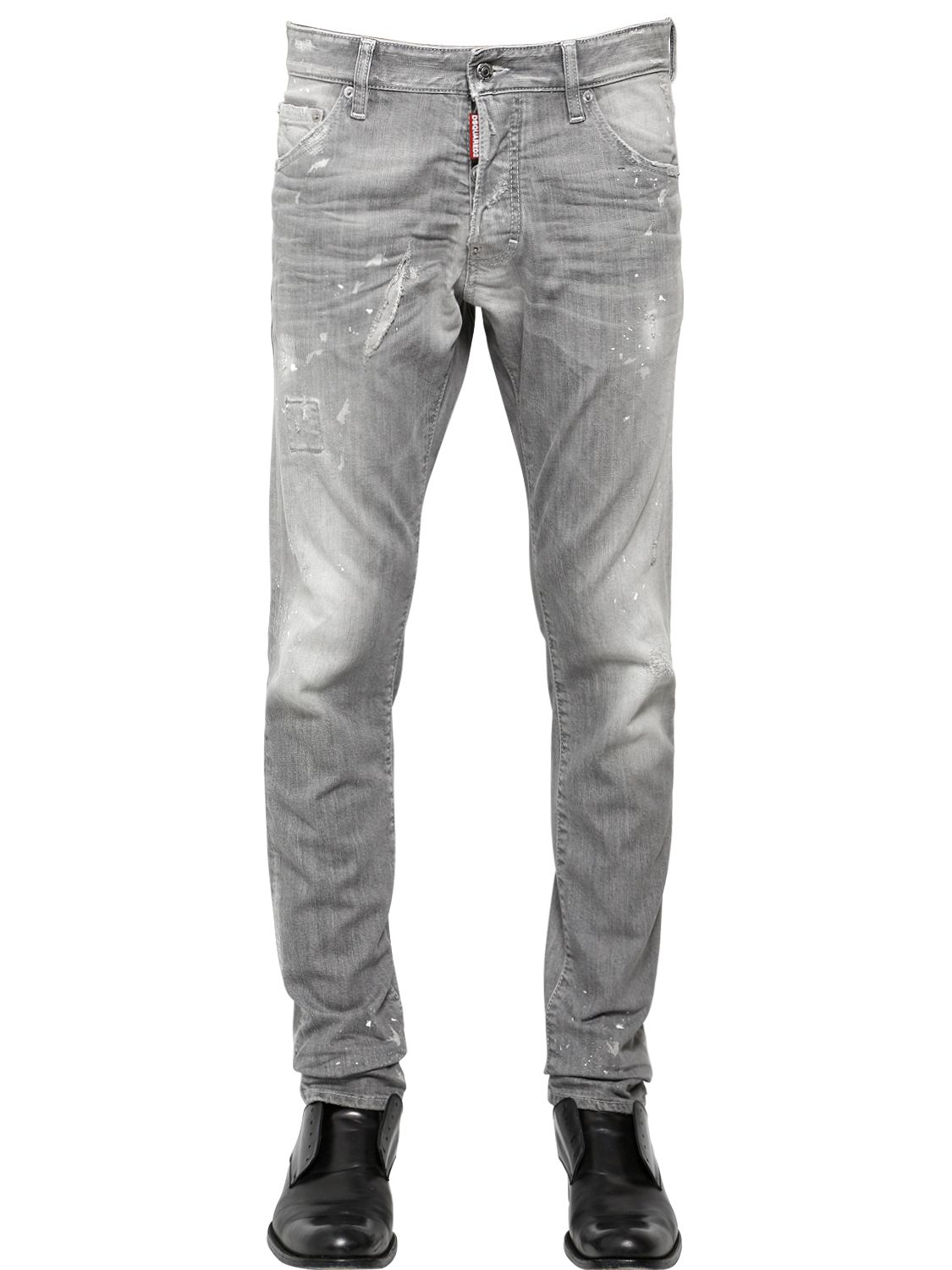 DSquared² 16.5Cm Cool Guy Grey Wash Stretch Jeans in Gray for Men - Lyst