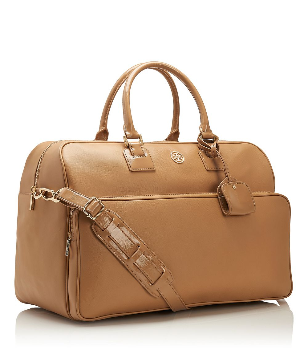 Tory Burch Robinson Weekender in Brown Lyst