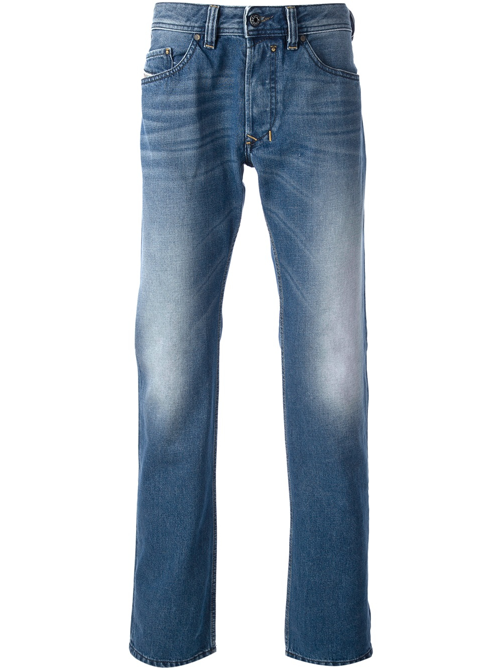 Diesel Straight Leg Jeans in Blue for Men | Lyst