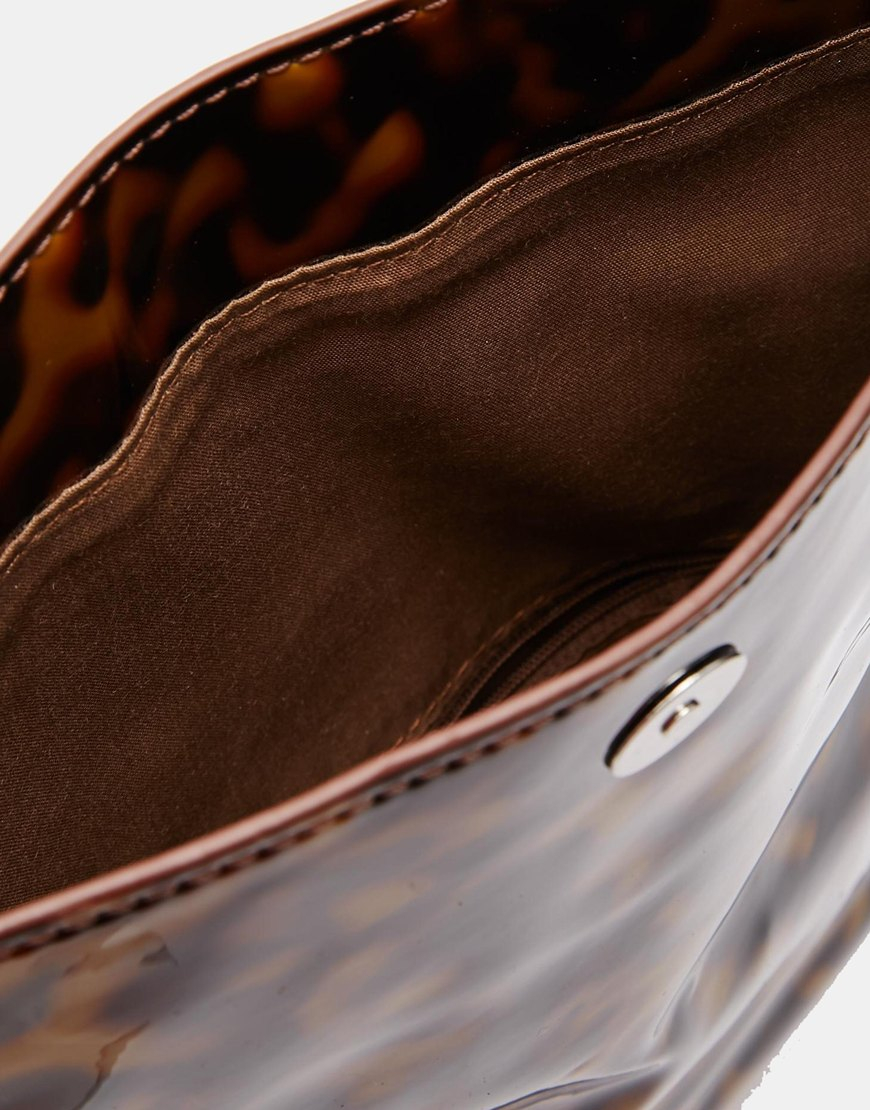 tortoise shell clutch bolsa