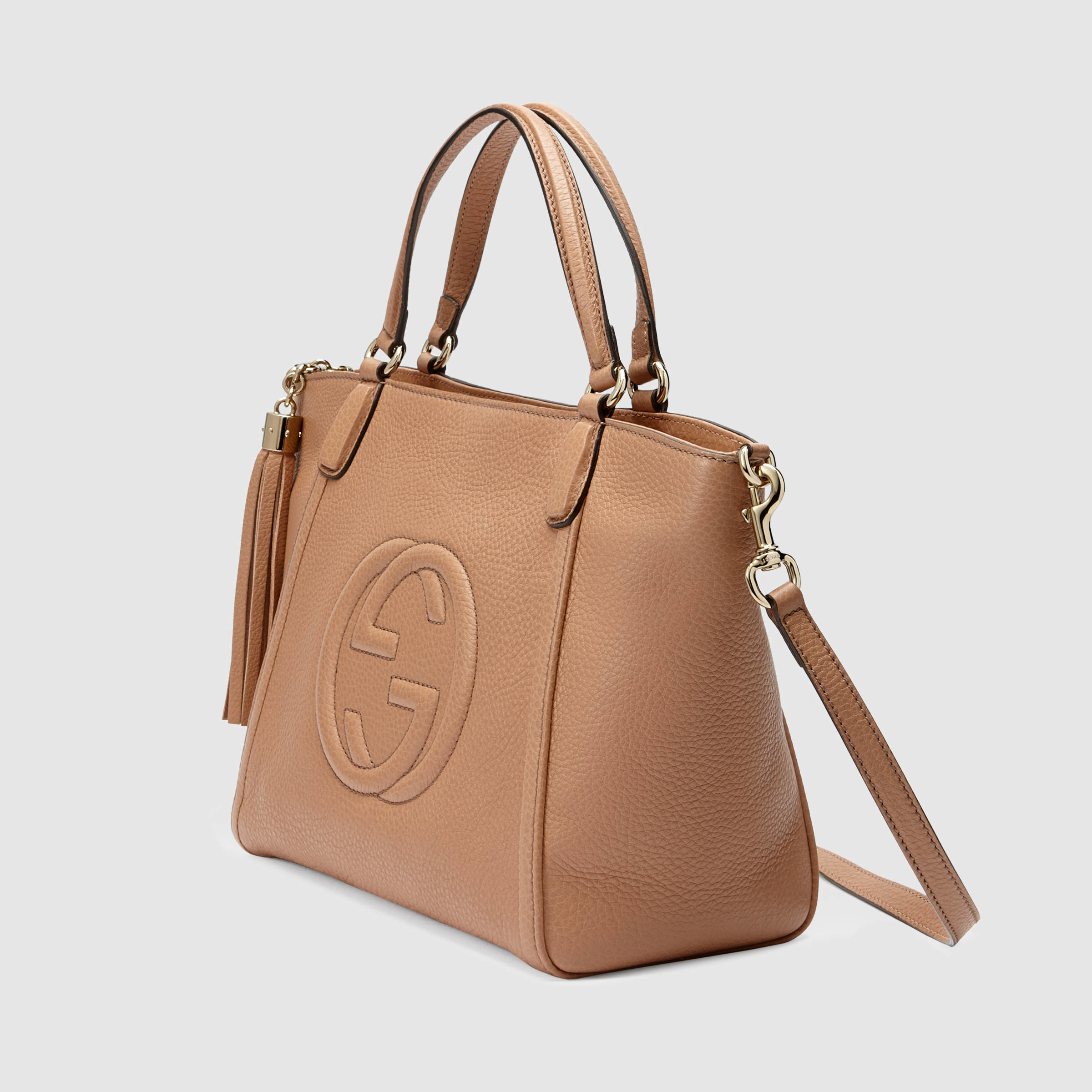 Soho leather handbag Gucci Beige in Leather - 34832599