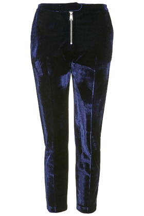 velvet cigarette pants