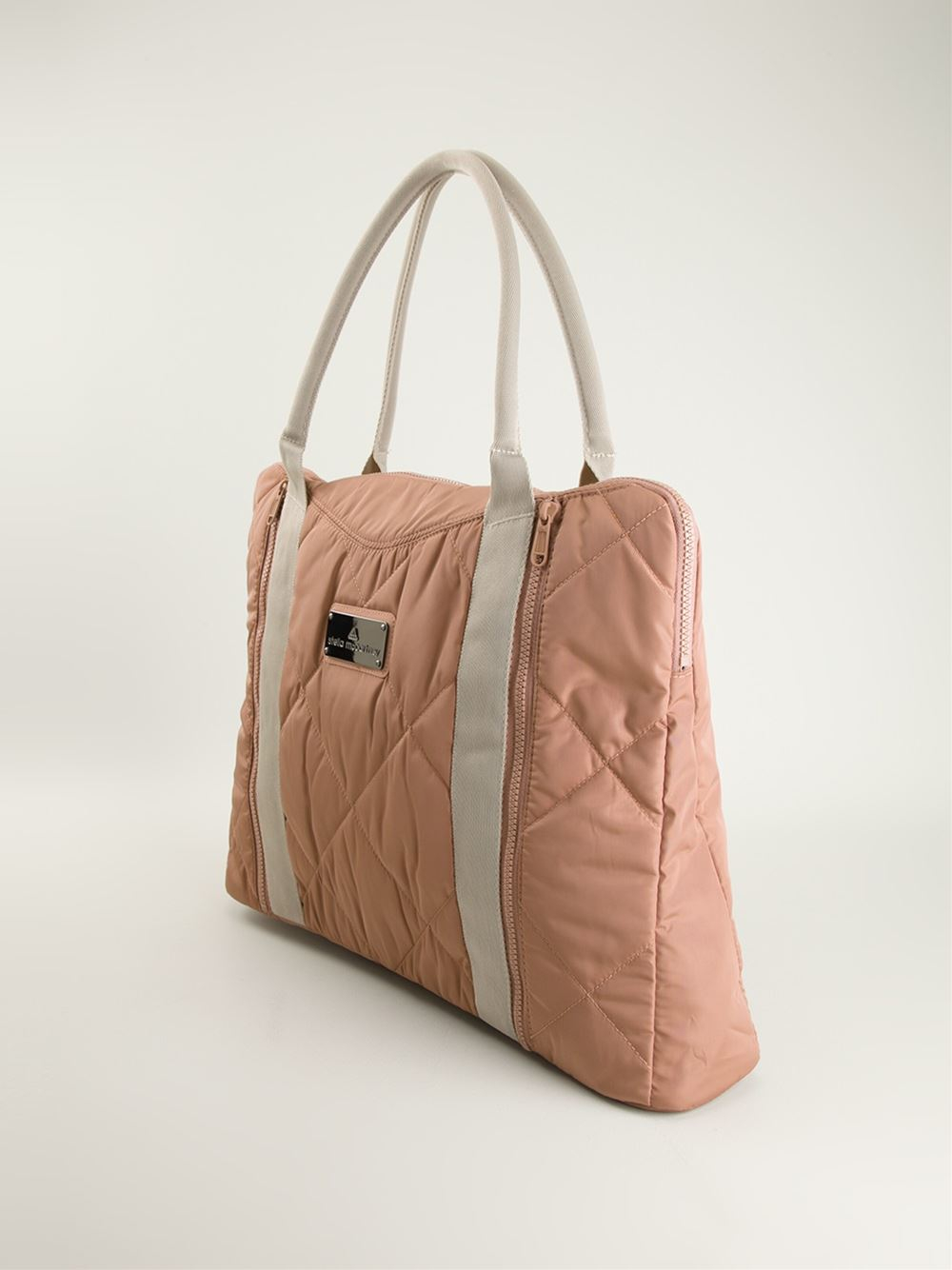 Lyst Adidas By Stella Mccartney Quilted Yoga Bag In Pink Gallery