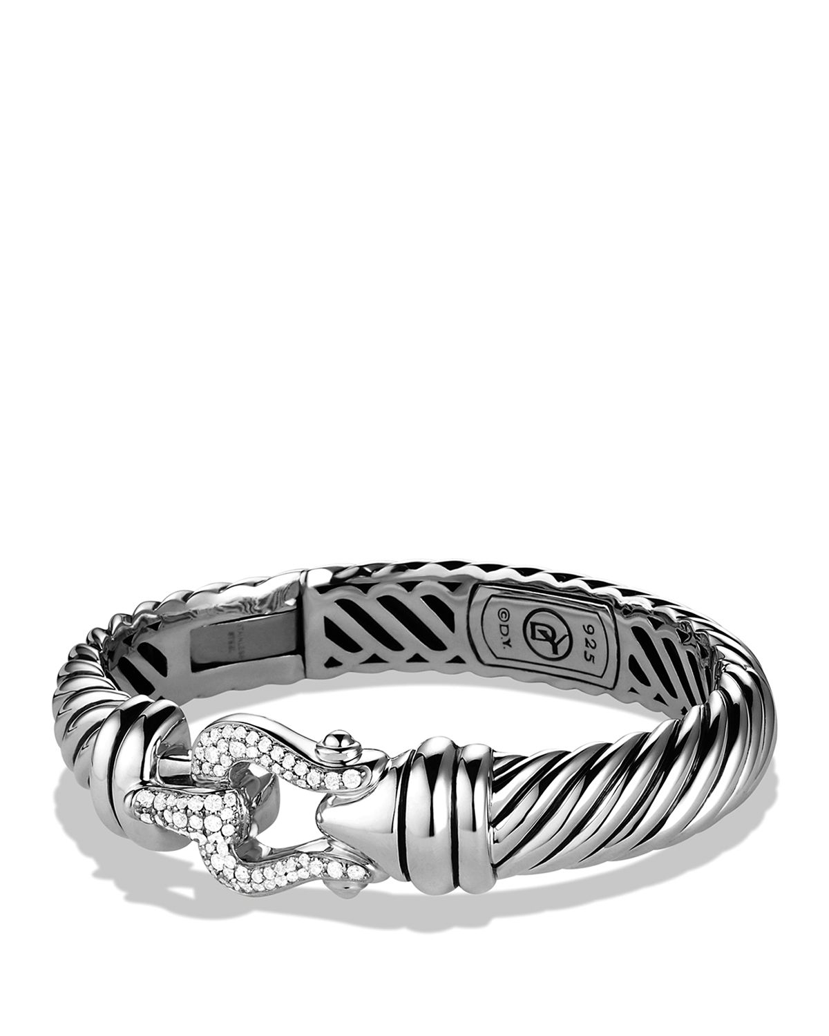 Cable Buckle Bracelet With Diamonds Cable Buckle Bracelet With Diamonds