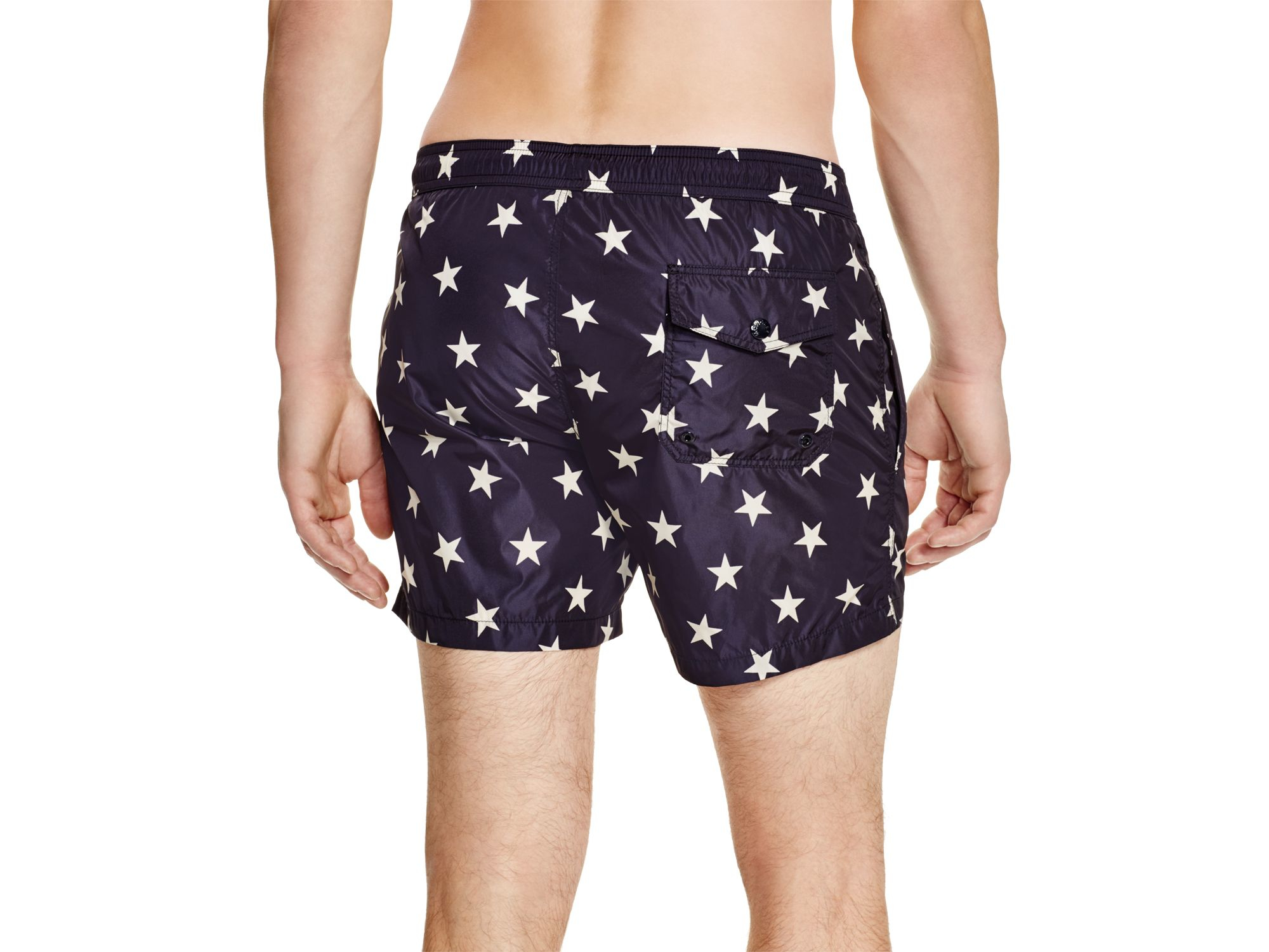 moncler navy swim shorts