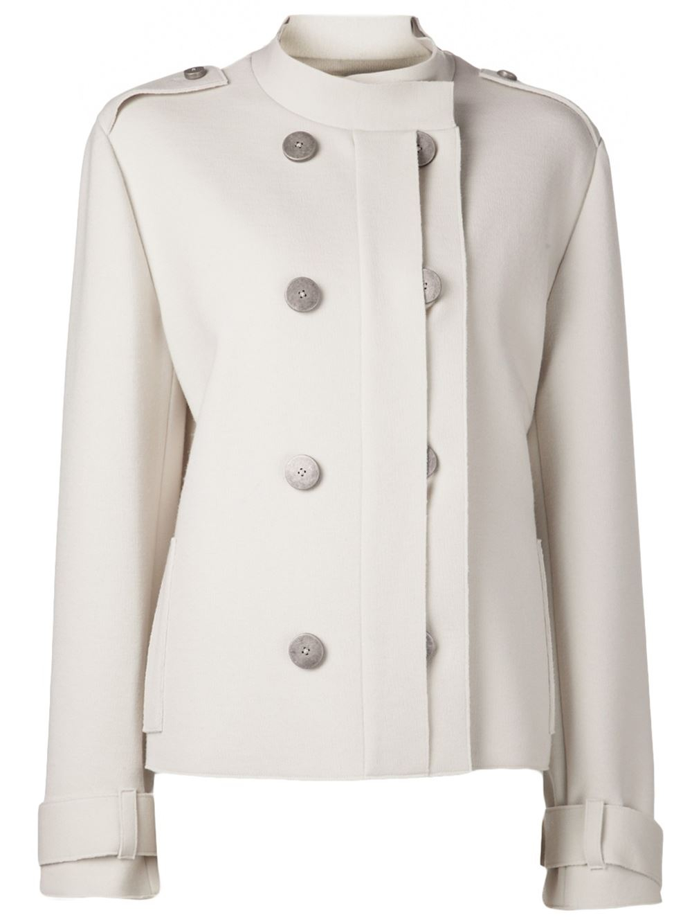 Lyst - Lanvin Double Breasted Jacket in White