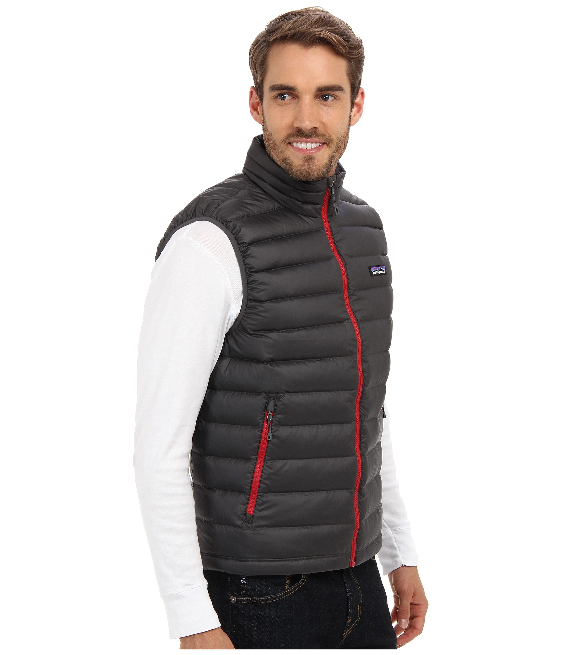 Patagonia Down Sweater Vest in Gray for Men - Lyst