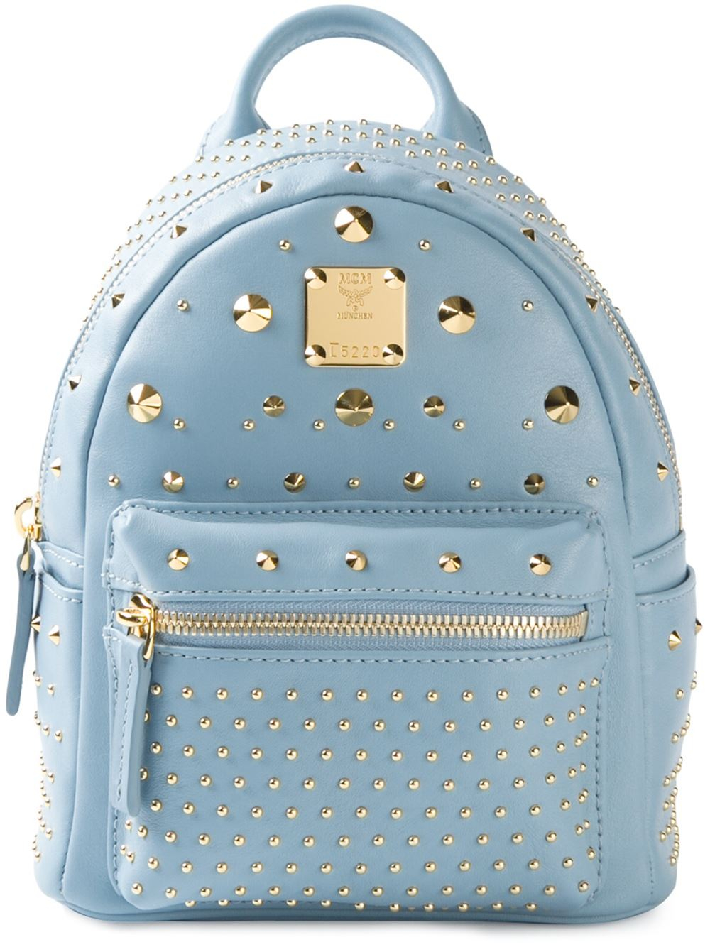 Mcm Mini Bebe Boo Backpack In Blue Lyst mcm mini bebe boo backpack in blue lyst