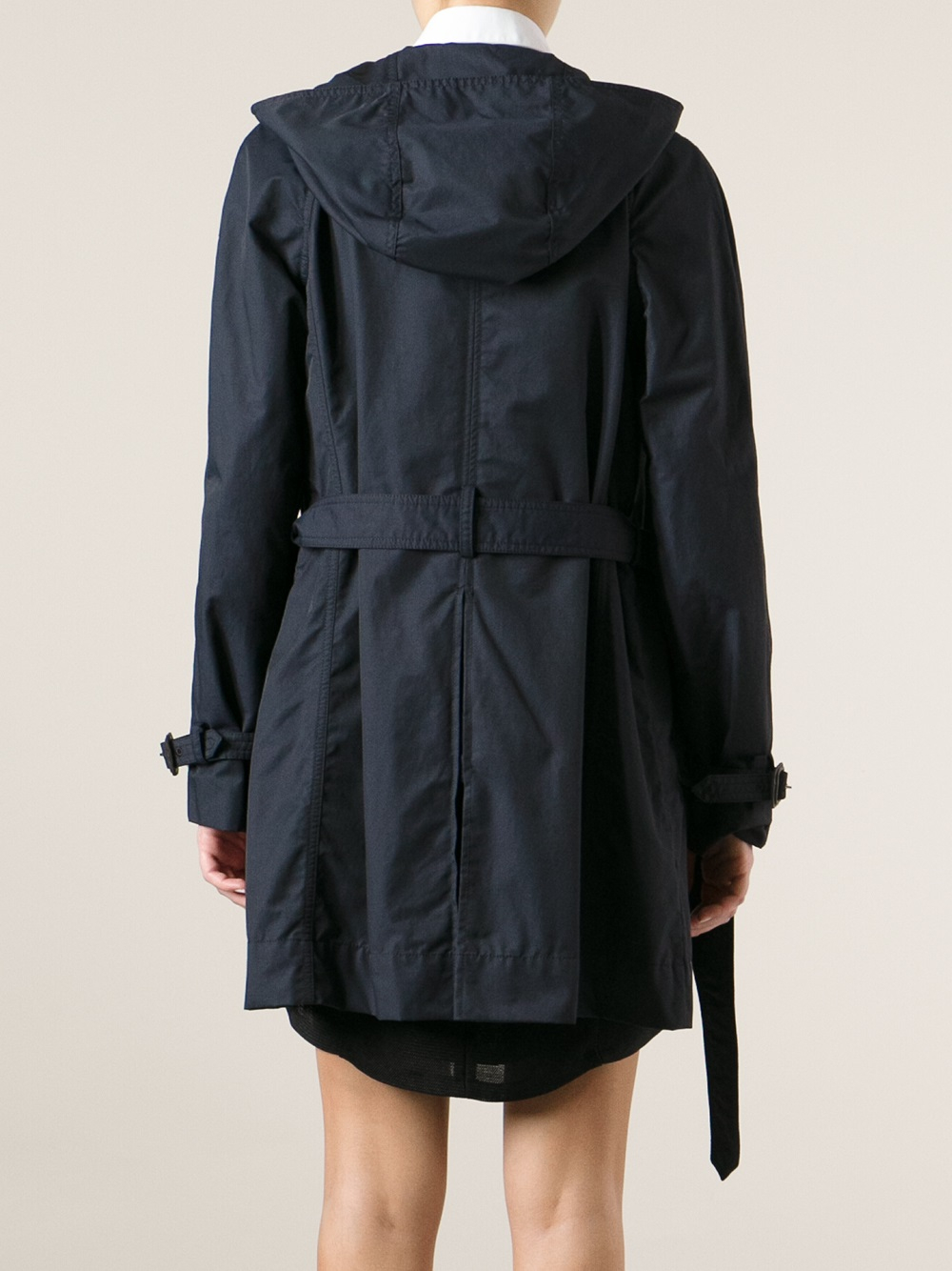Lyst Moncler Iside Trench Coat in Blue