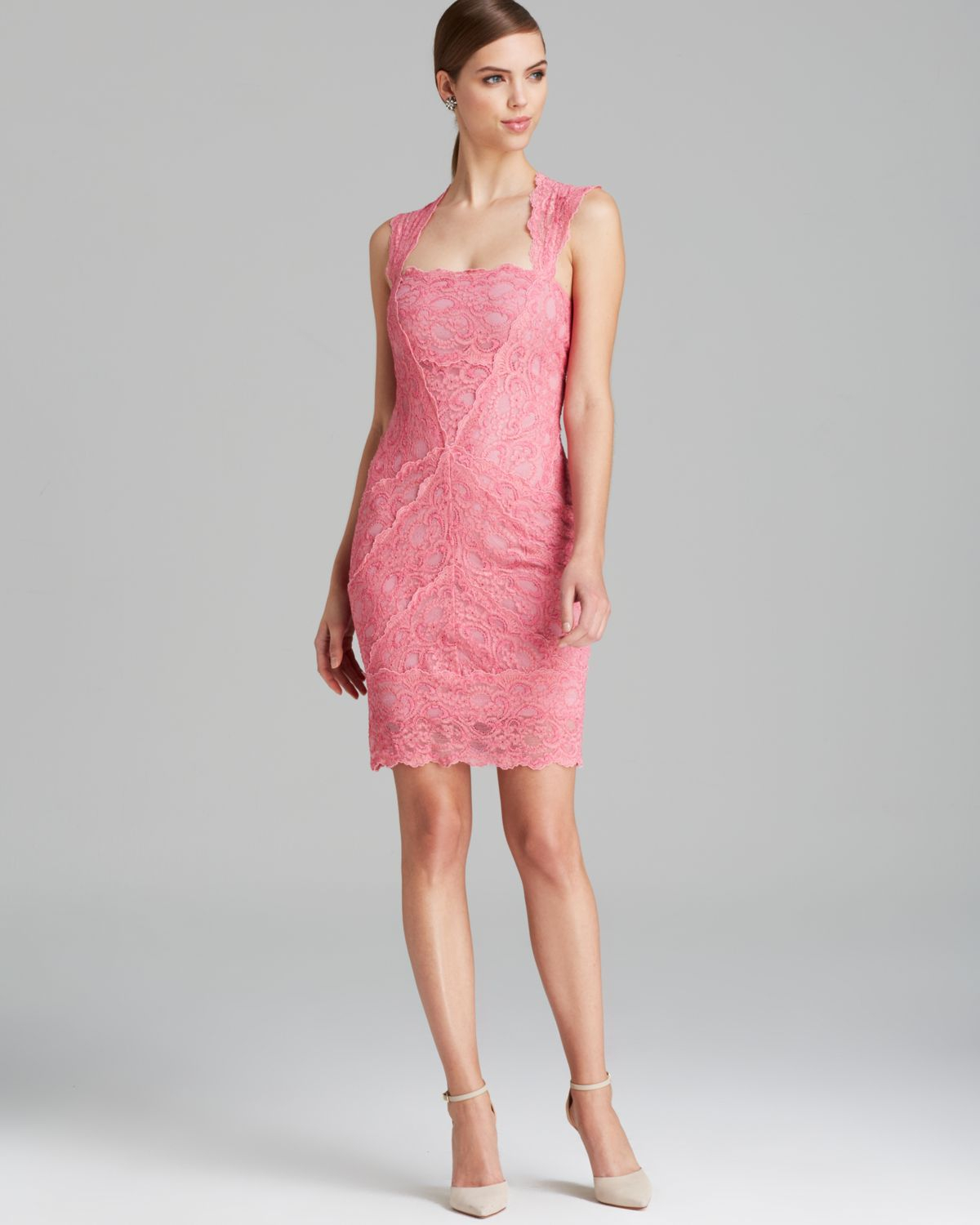 nicole miller lace dress