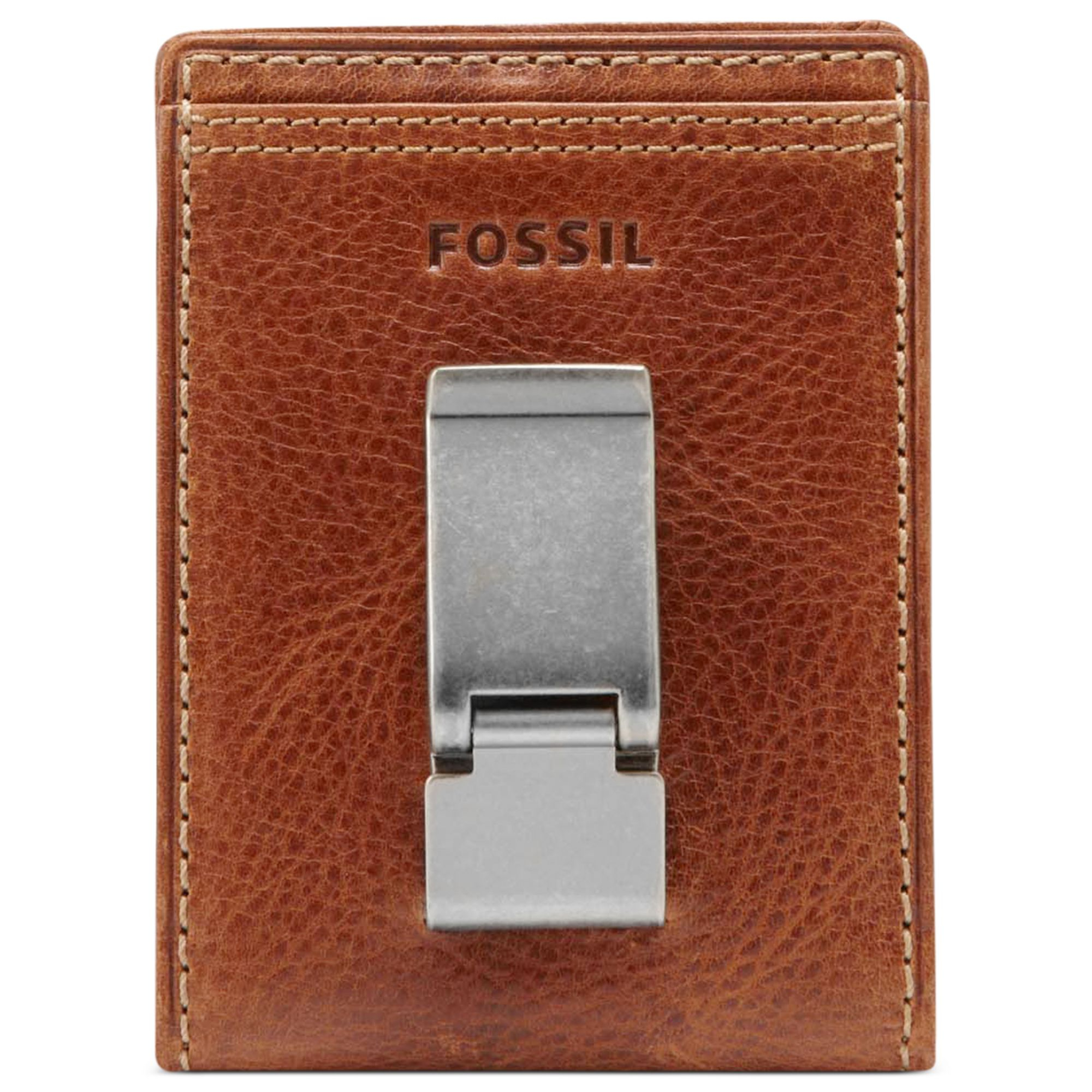 Fossil Bradley Id Bifold Front Pocket Wallet in Brown for Men | Lyst
