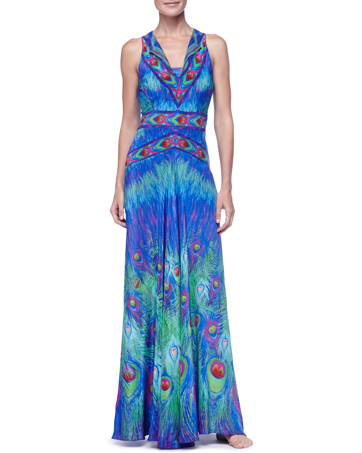 Lyst Gottex Long Silk Swimsuit Coverup in Blue