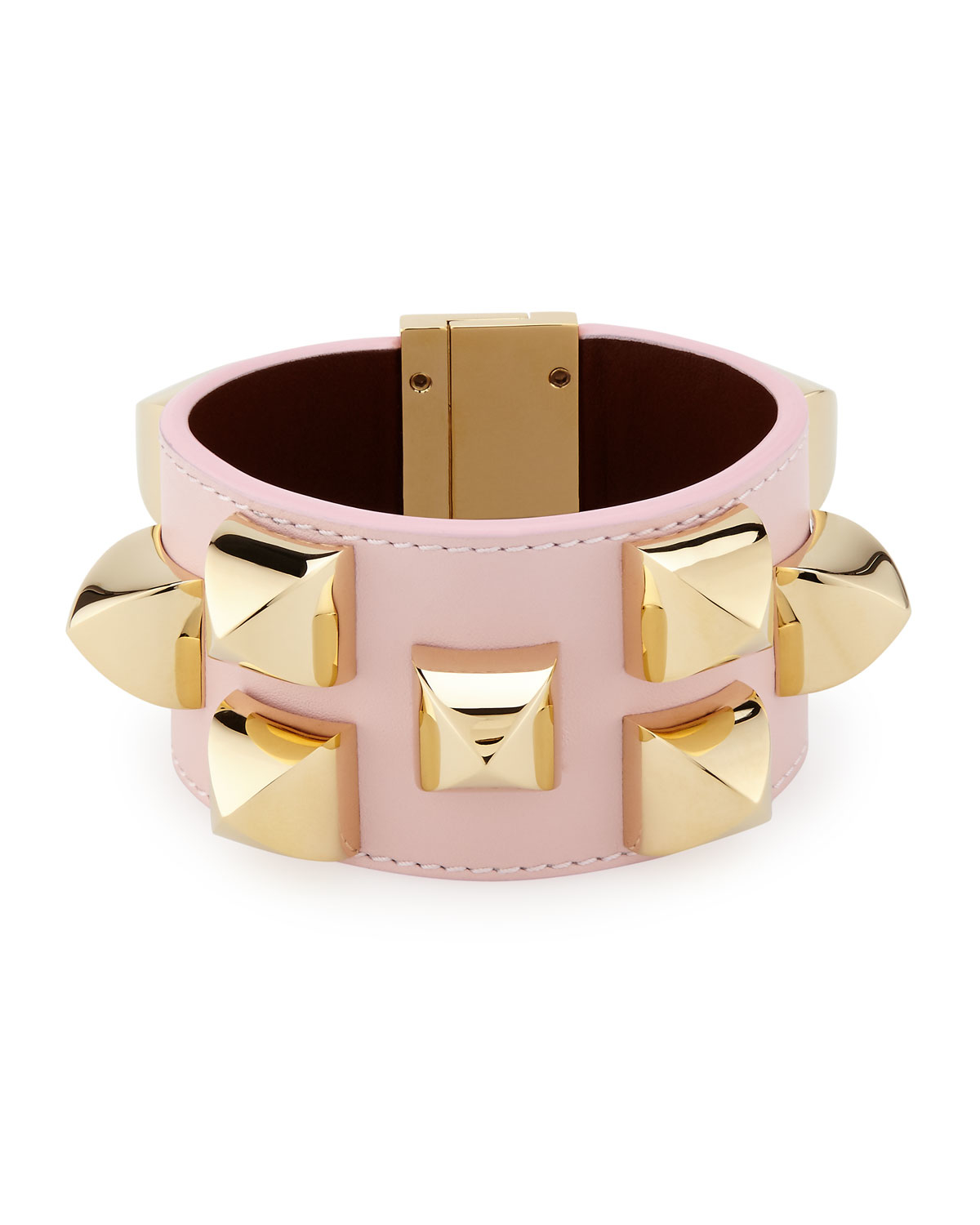 studded leather cuff