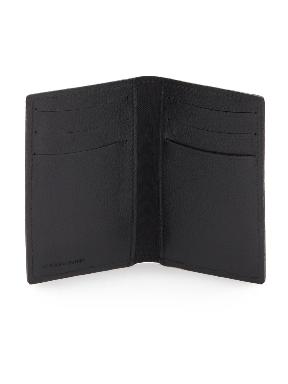 Lyst Saks Fifth Avenue Black Label Bifold Italian Leather Wallet in