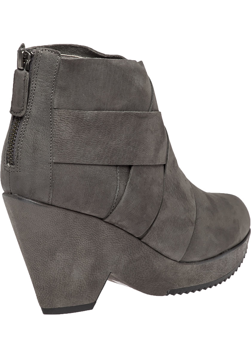 Eileen fisher Dream Nubuck Leather Boots in Gray Lyst