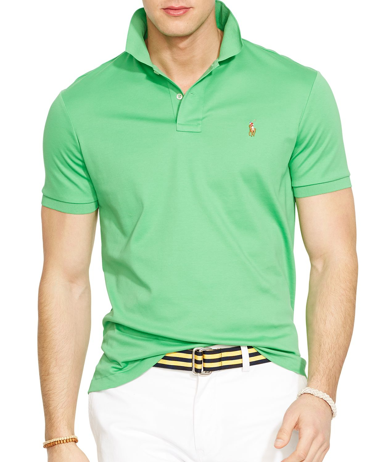 Ralph Lauren Polo Pima Soft-touch Polo Shirt - Regular Fit in Green for ...