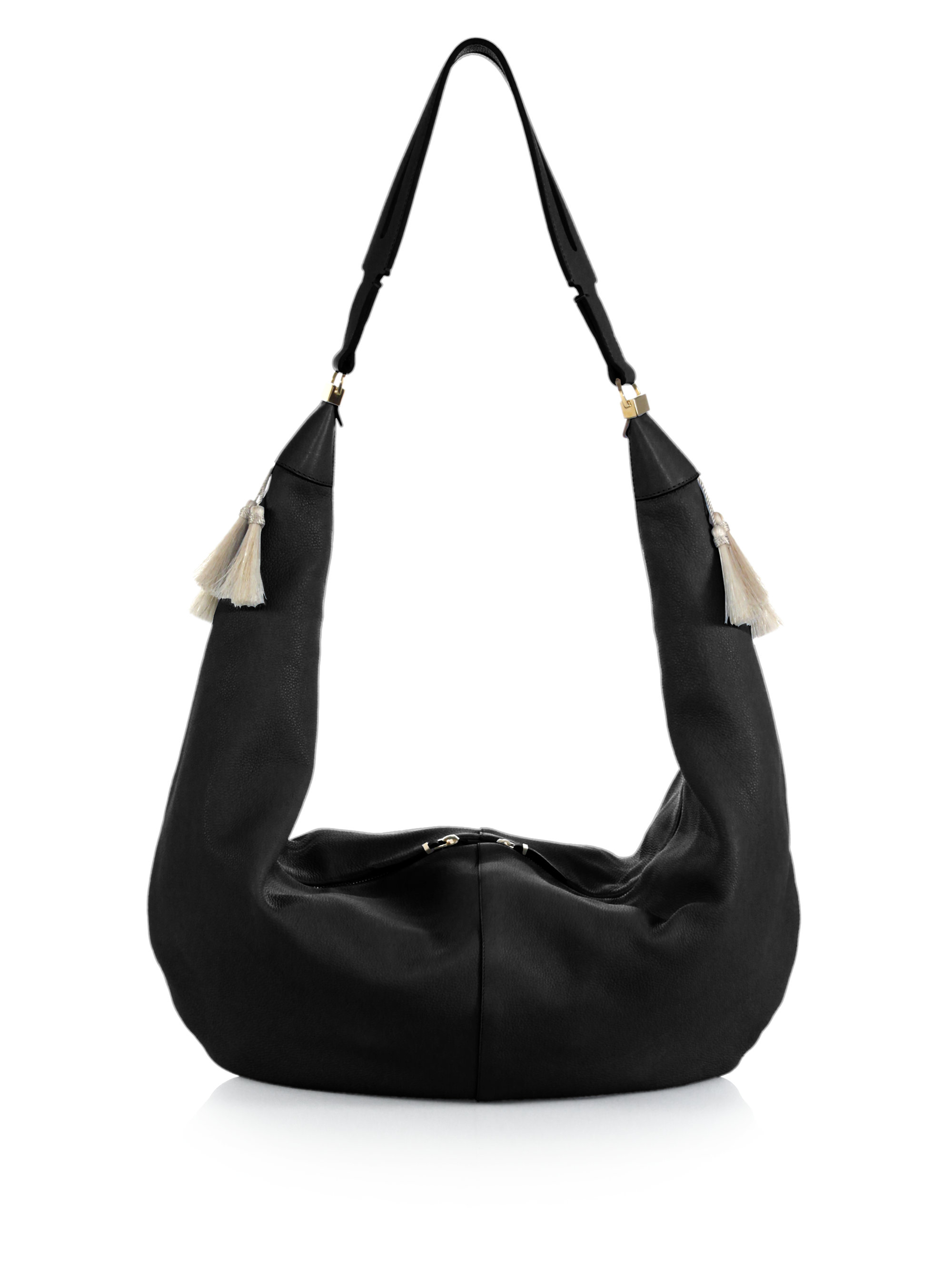 Lyst - The Row Leather Sling Bag in Black