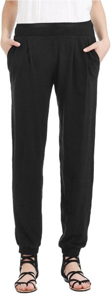 Eileen Fisher Petite Pleated Jogging Pants in Gray (Grey) | Lyst