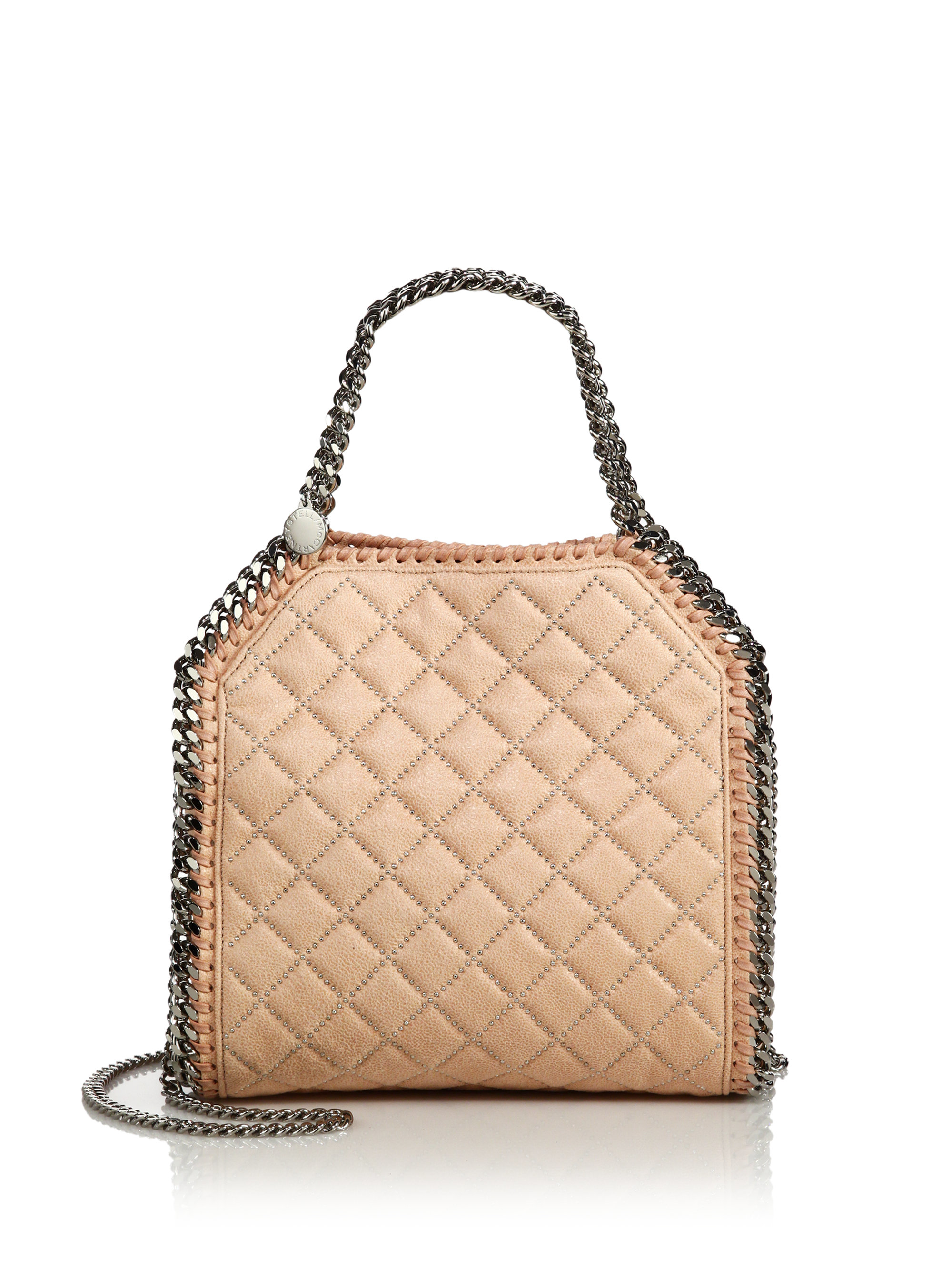 Lyst Stella Mccartney Falabella Mini Baby Bella Quilted & Studded