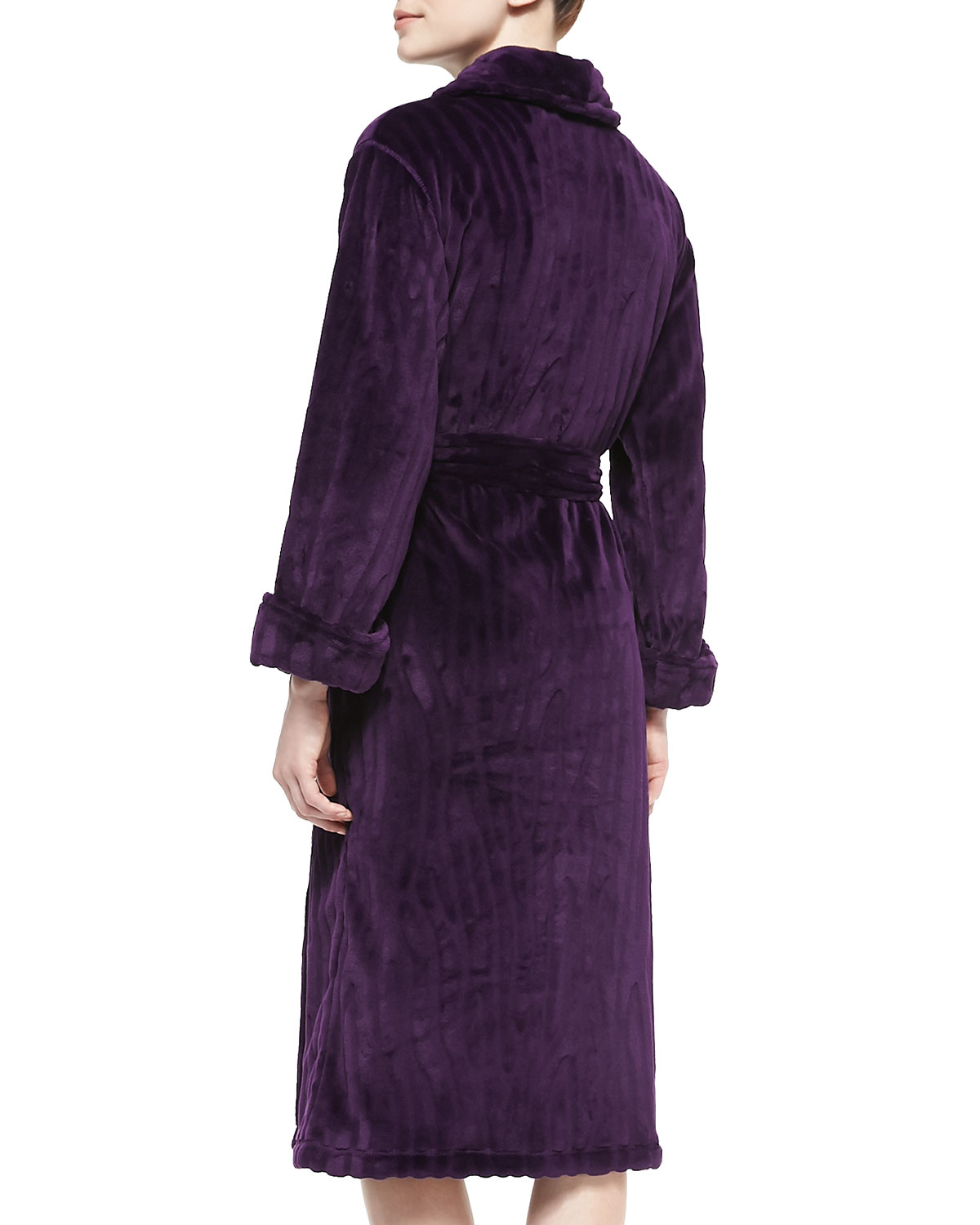Natori Imperial Plush Pile Robe in Purple Lyst