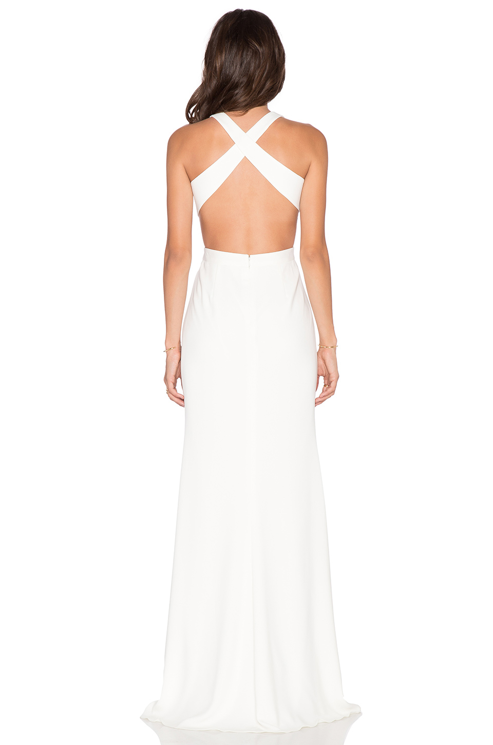 jay godfrey white gown