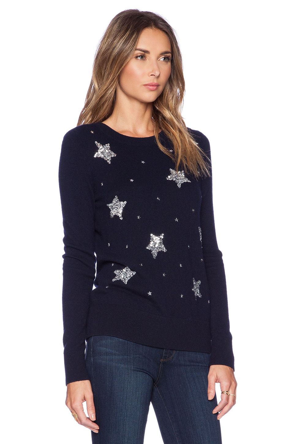 Kate spade Constellation Sweater in Blue (Rich Navy) | Lyst