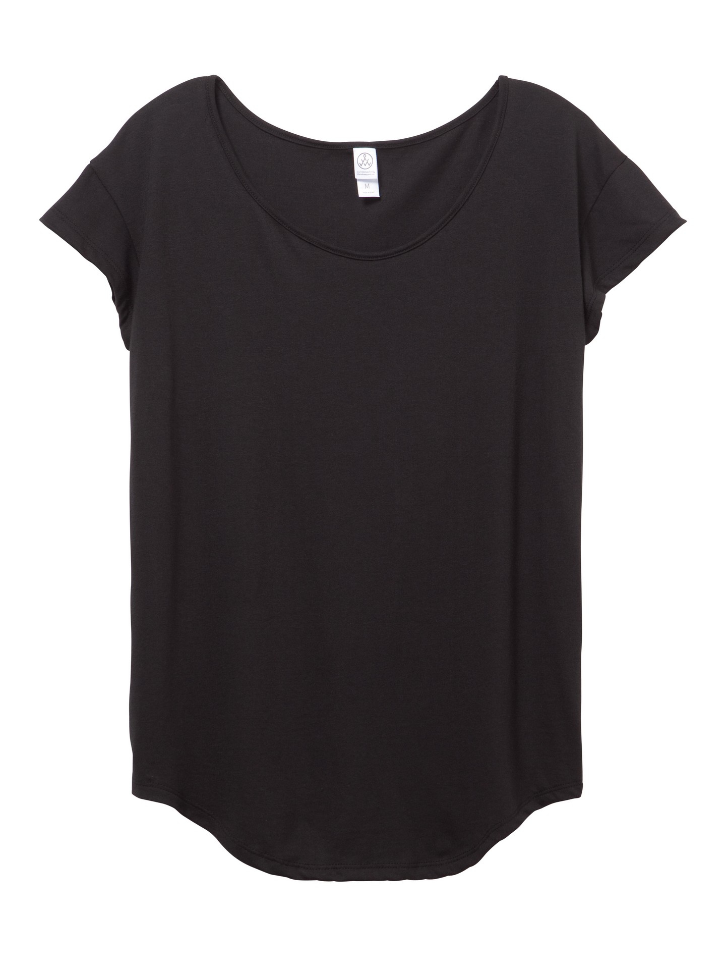 Alternative Apparel Origin Cotton Modal T-shirt in Black - Lyst