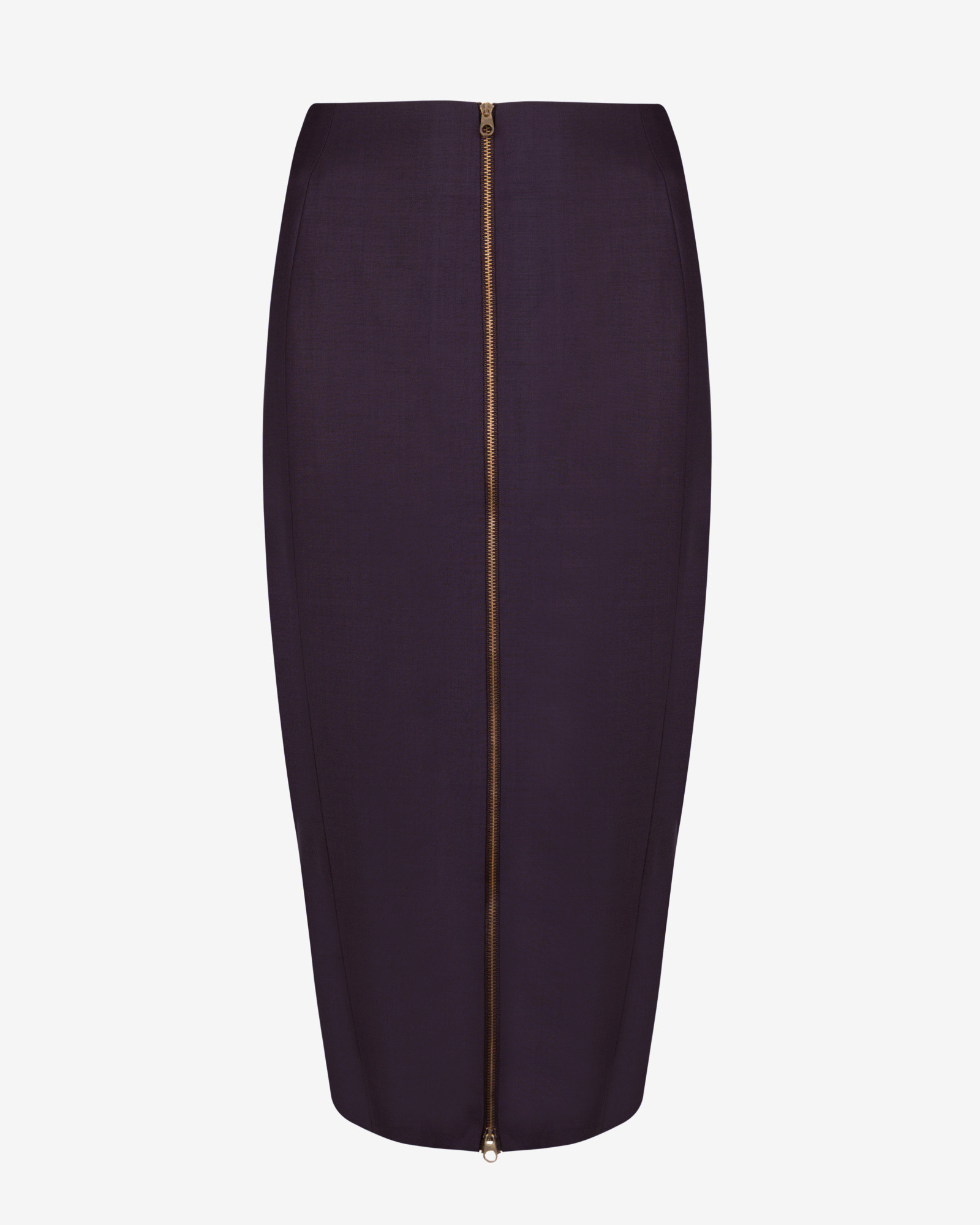 black pencil skirt zipper front