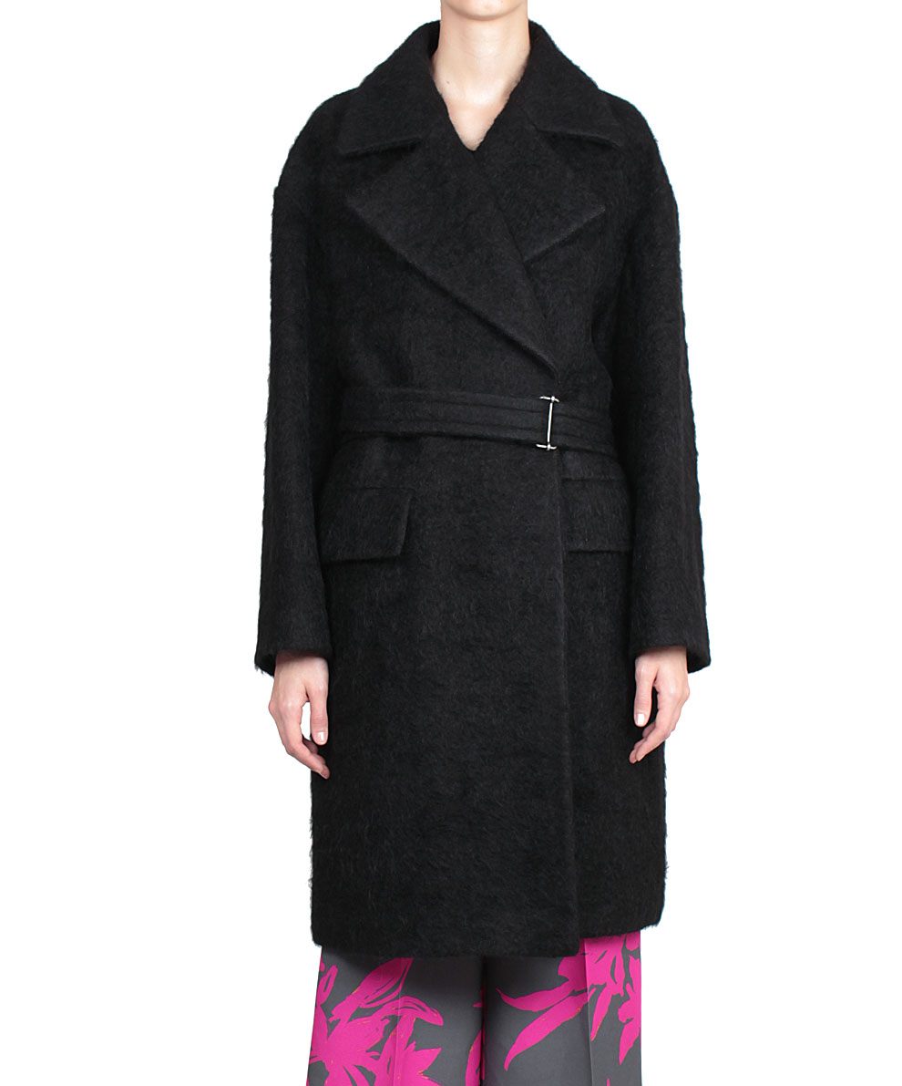 Dries van noten Wool And Mohair Blend Rhonda Coat in Black Lyst