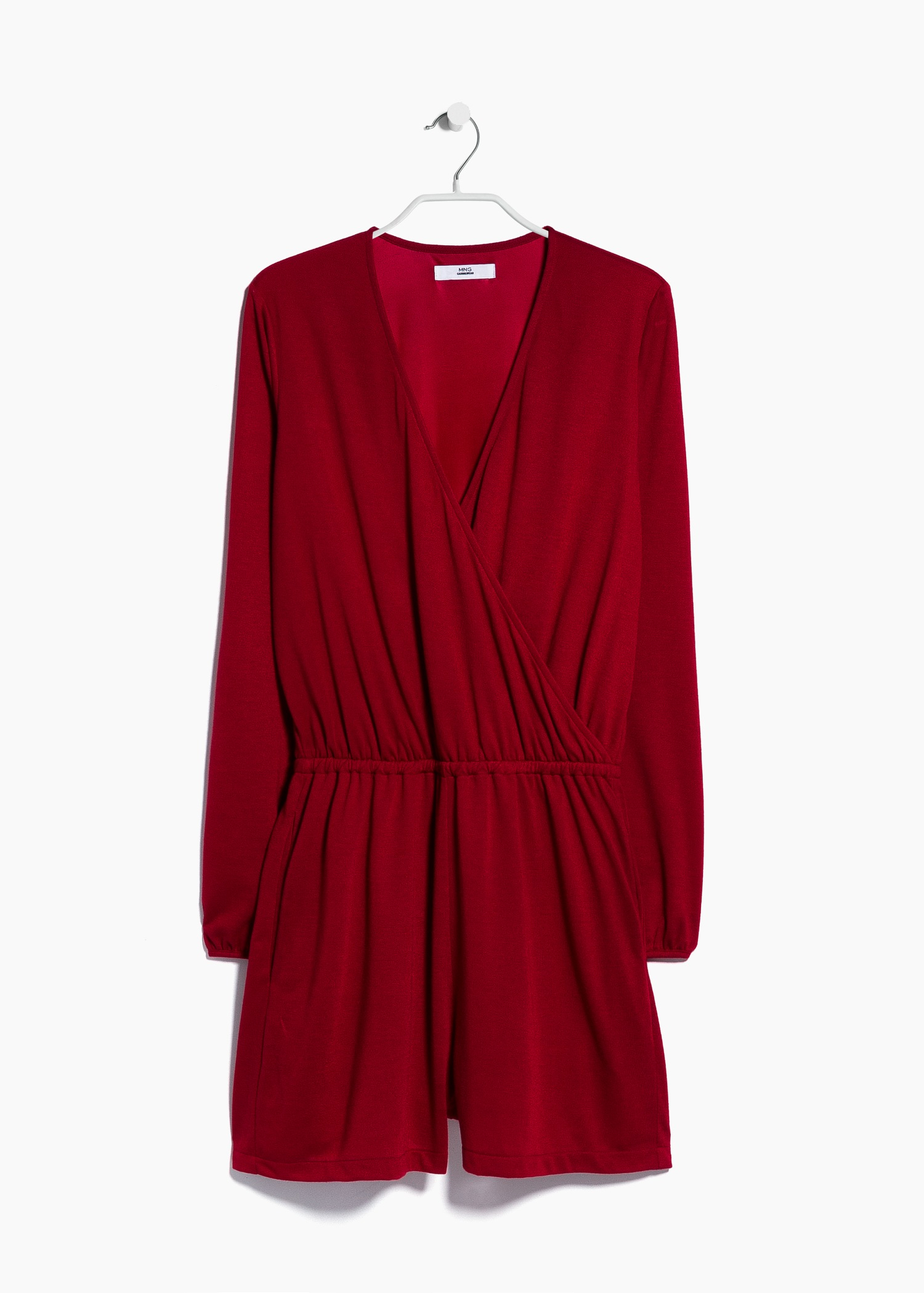 mango wrap short jumpsuit
