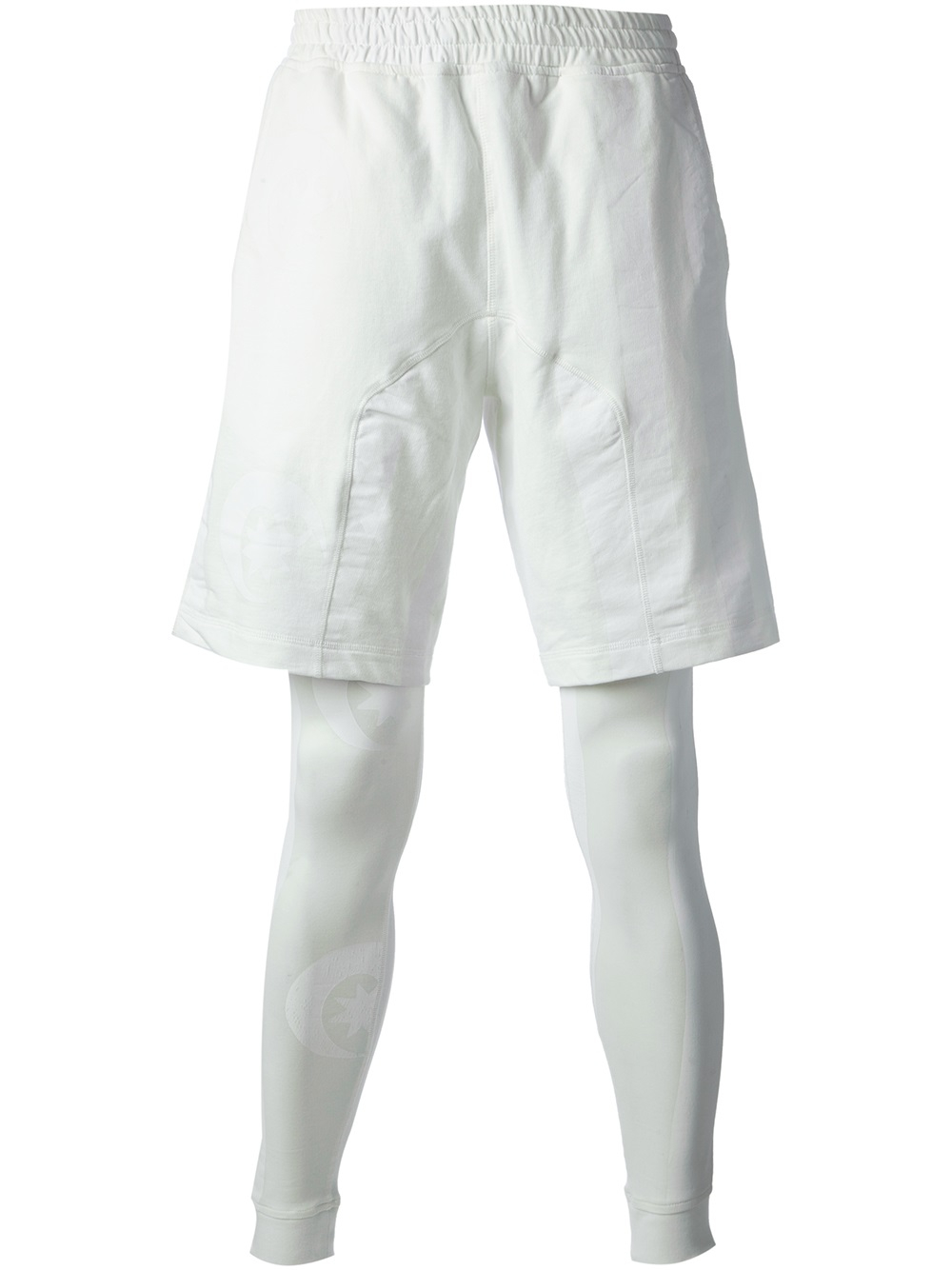 white leggings shorts