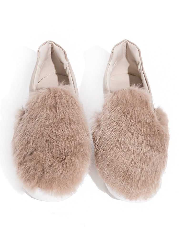 slip on fur