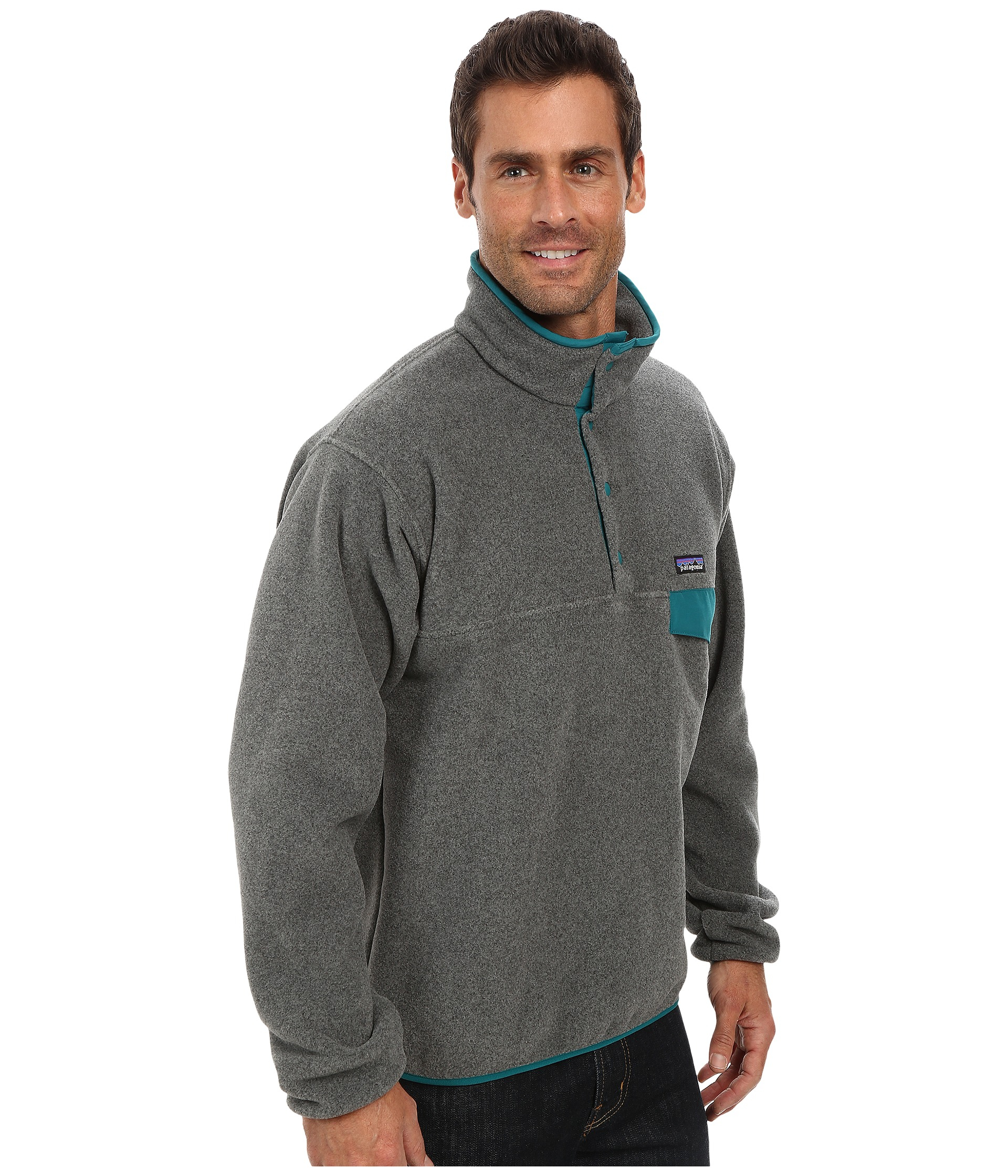 nederlag Ingeniører Forblive Patagonia Lightweight Synchilla® Snap-T® Fleece Pullover in Gray for Men |  Lyst
