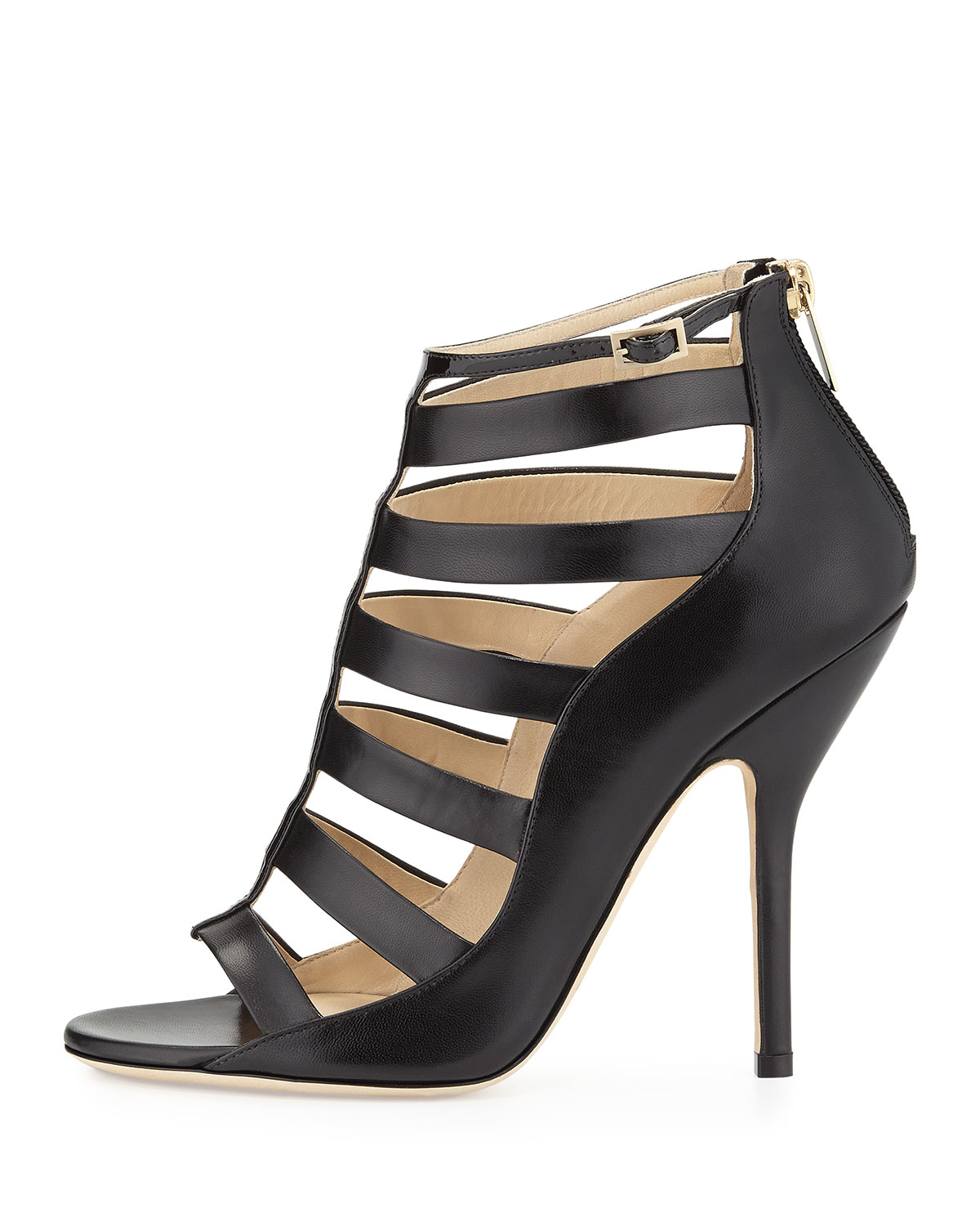 jimmy choo caged booties