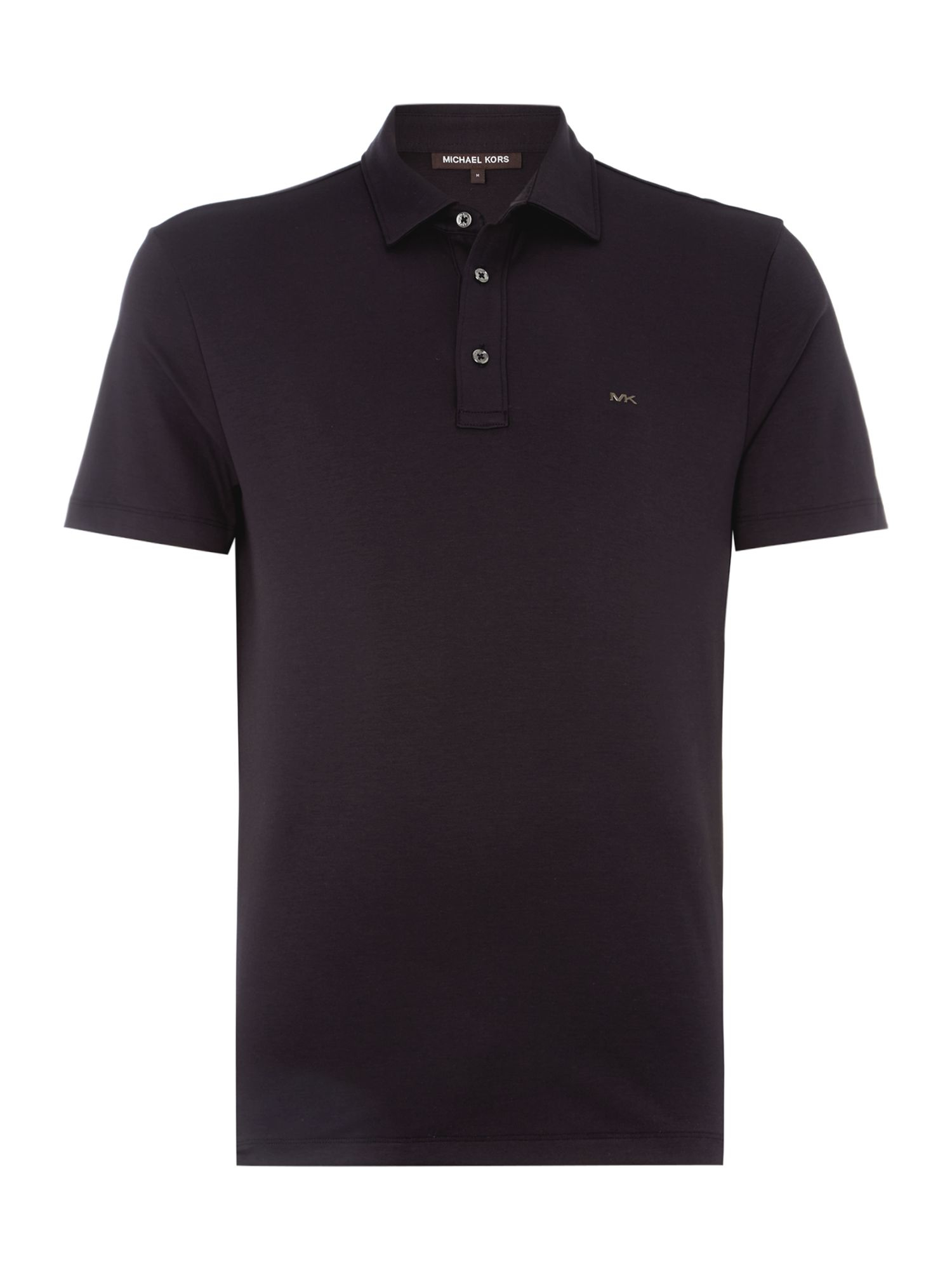 Michael Kors Sleek Mk Slim Fit Logo Polo Shirt in Black for Men | Lyst