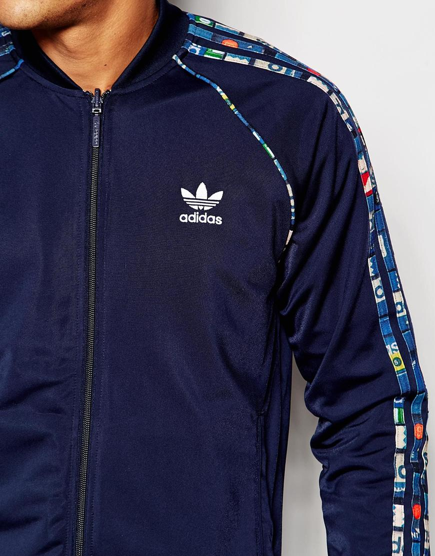 Lyst Adidas Originals Reversible Track Jacket With Shoebox Print