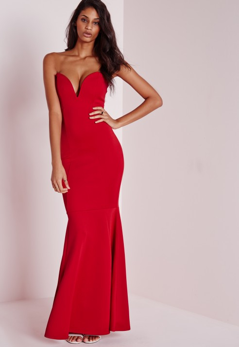 sweetheart neck maxi dress