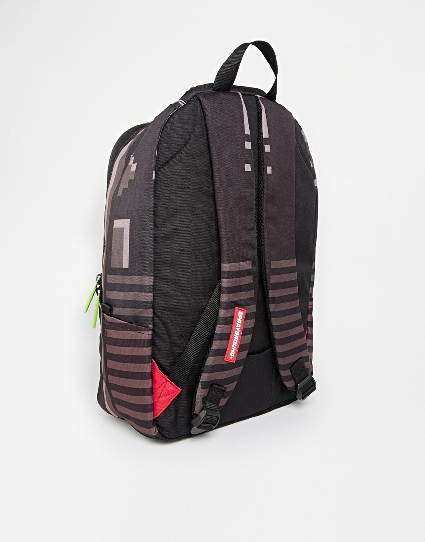 Sprayground Backpack Pixel Game Over in Black for Men Lyst