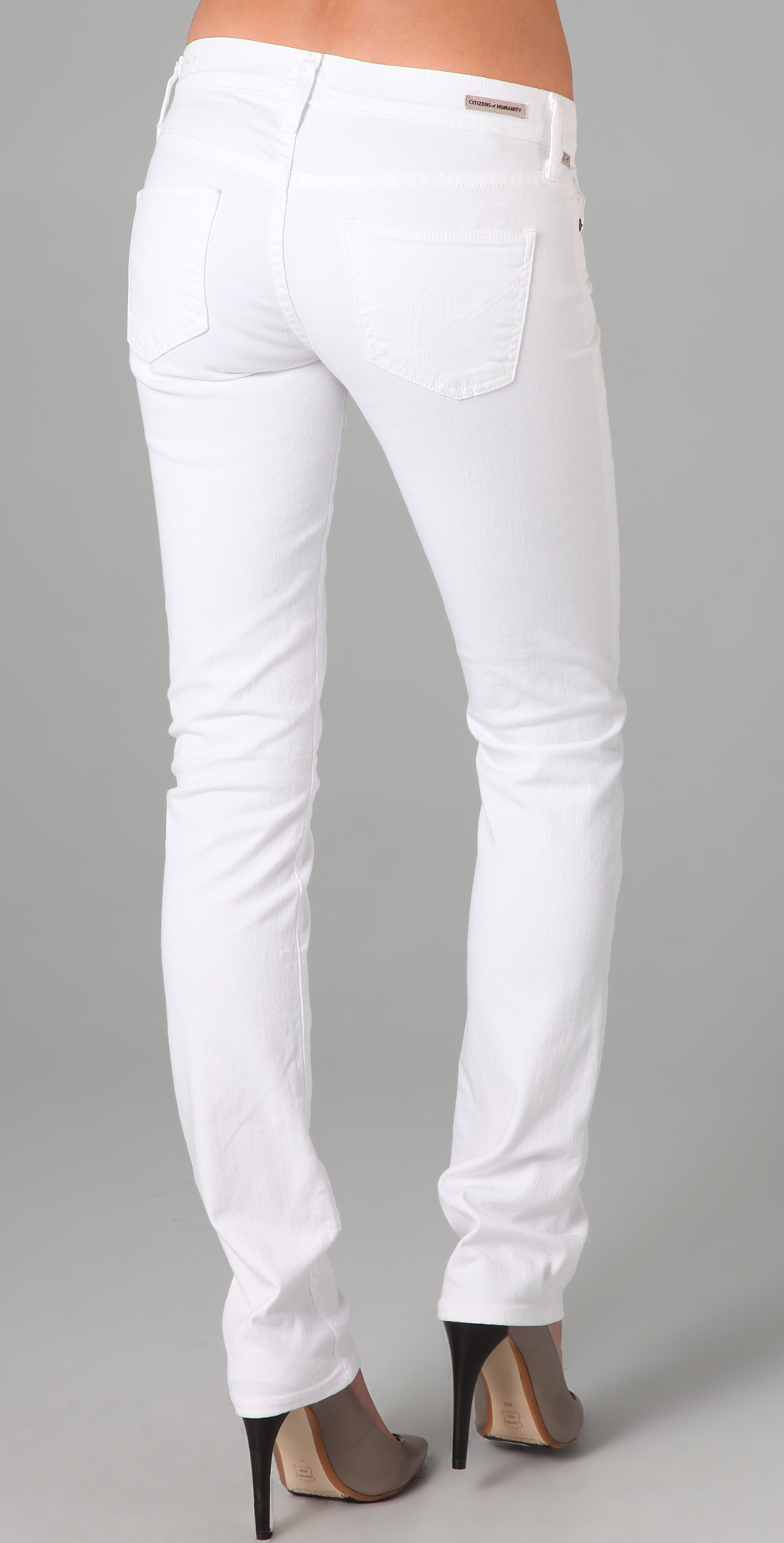 Citizens of Humanity Ava Straight Leg Jeans in White
