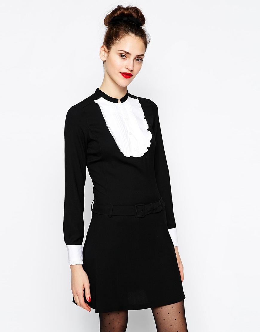 zara blue patterned dress