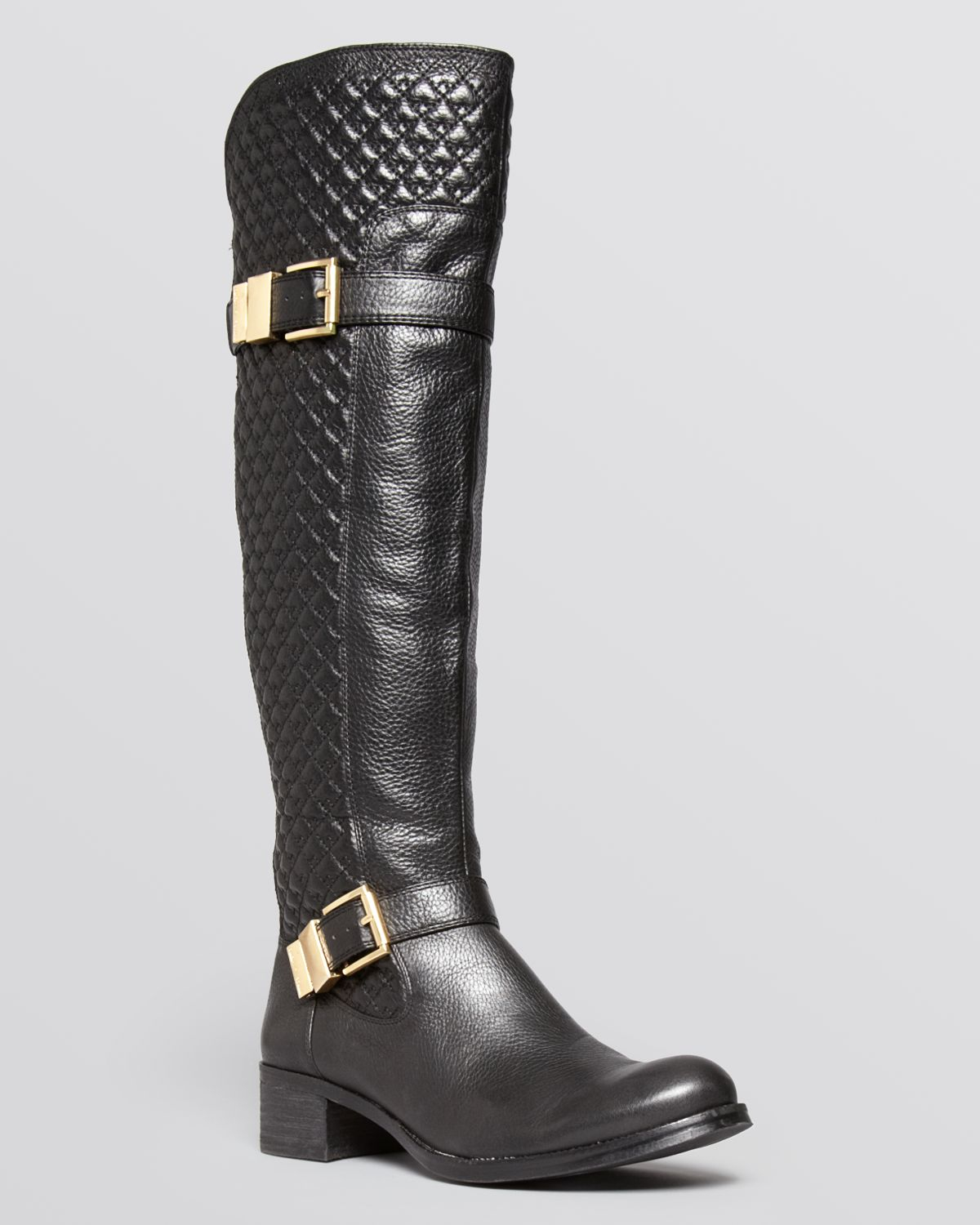 Vince Camuto Boots - Faris Quilted Tall in Black | Lyst