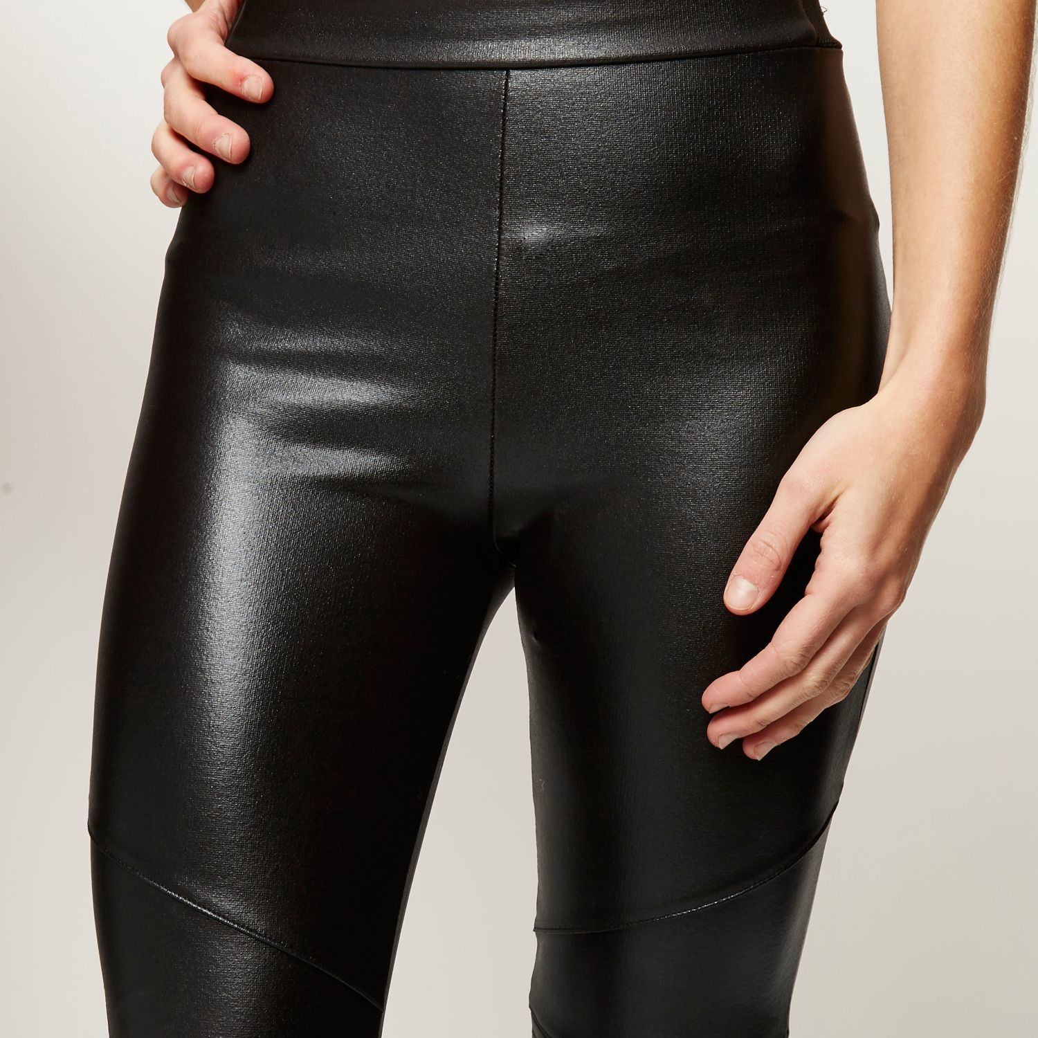 Black Coated Leggings River Island  International Society of Precision  Agriculture