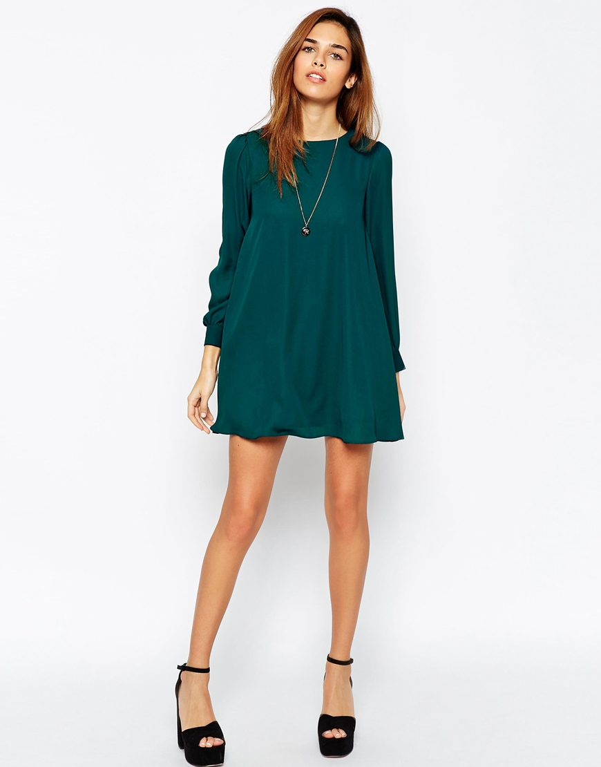 asos petite long sleeve dress