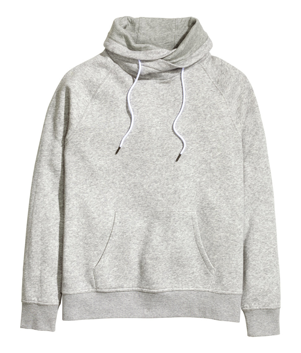 Lyst H  M  Funnel collar Sweatshirt  in Gray for Men