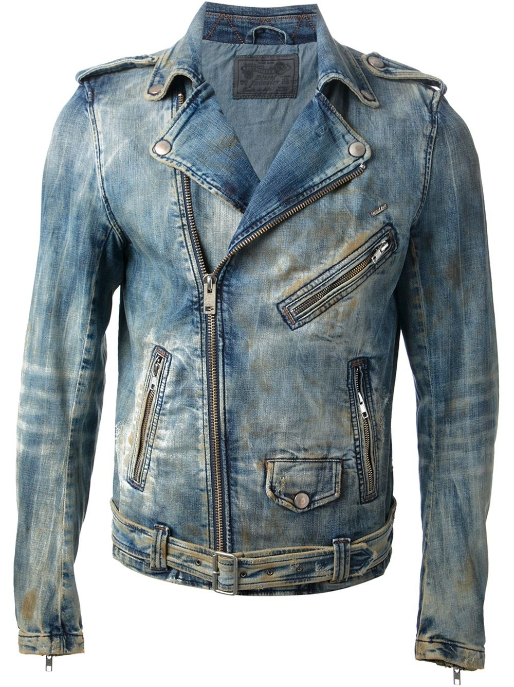 diesel denim - Google Search | Denim jacket fashion, Leather jacket men